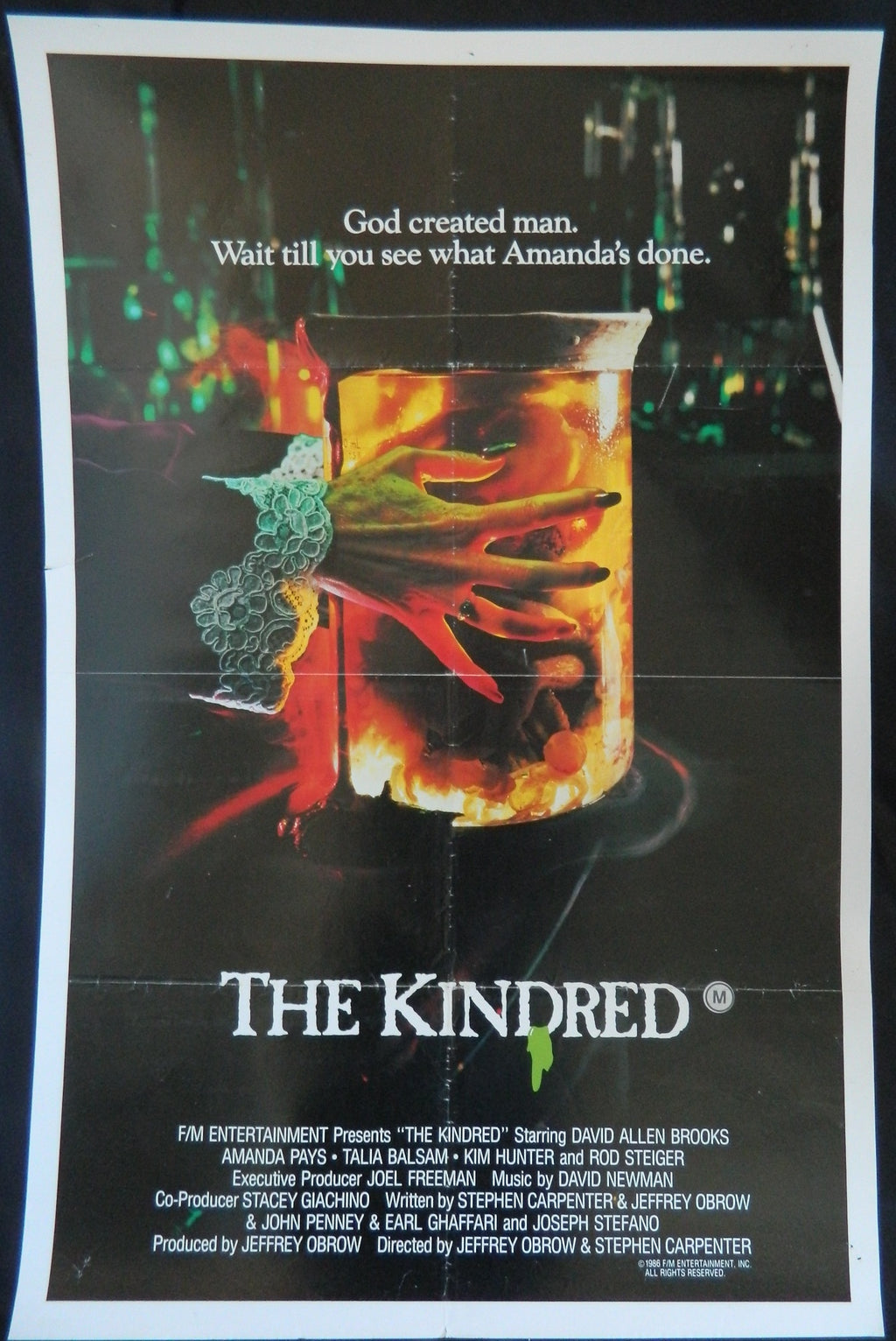 THE KINDRED  (1986)— Original Australian one sheet movie poster