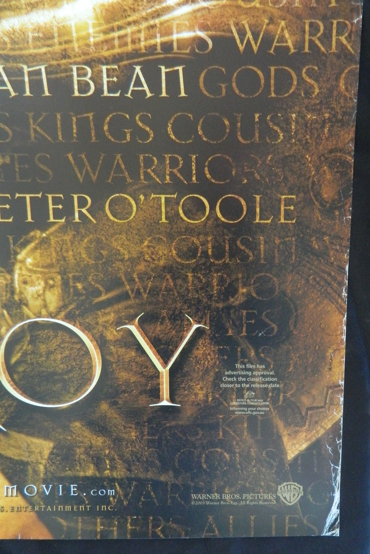 TROY (2004)— Original Australian one sheet movie poster