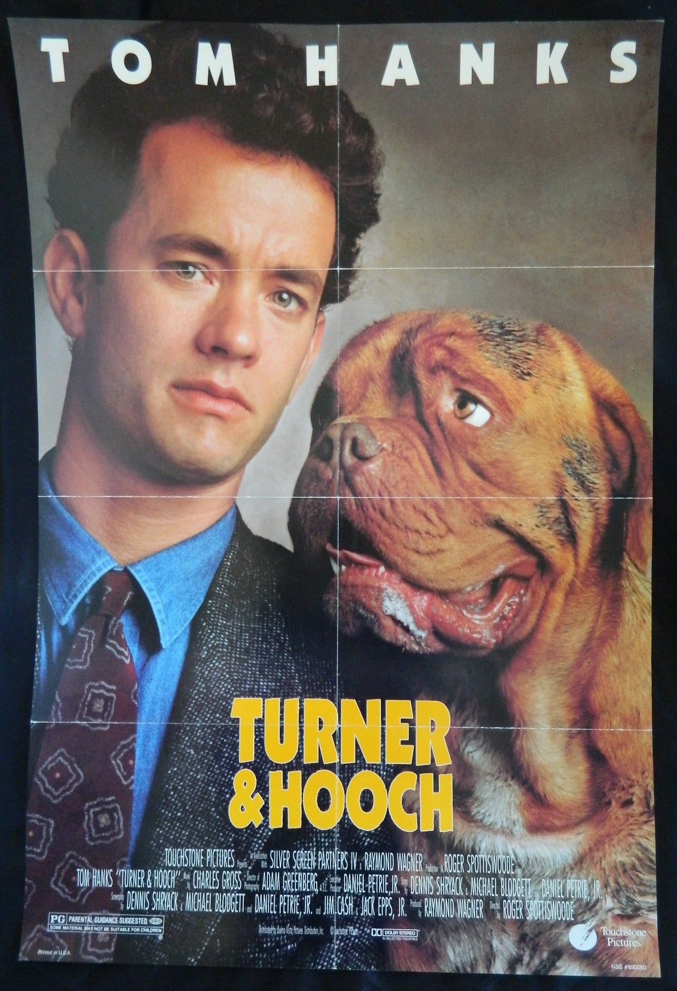 TURNER AND HOOCH  (1989)— Original Australian one sheet movie poster