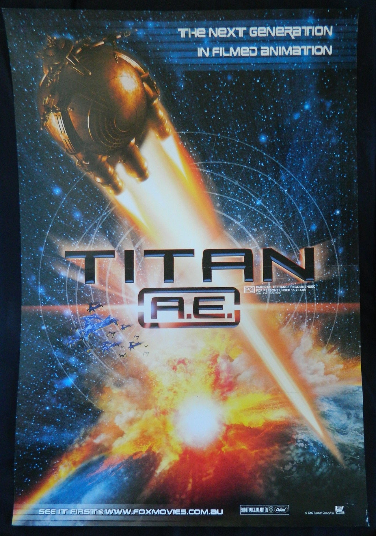 TITAN AE  (2000)— Original Australian one sheet movie poster