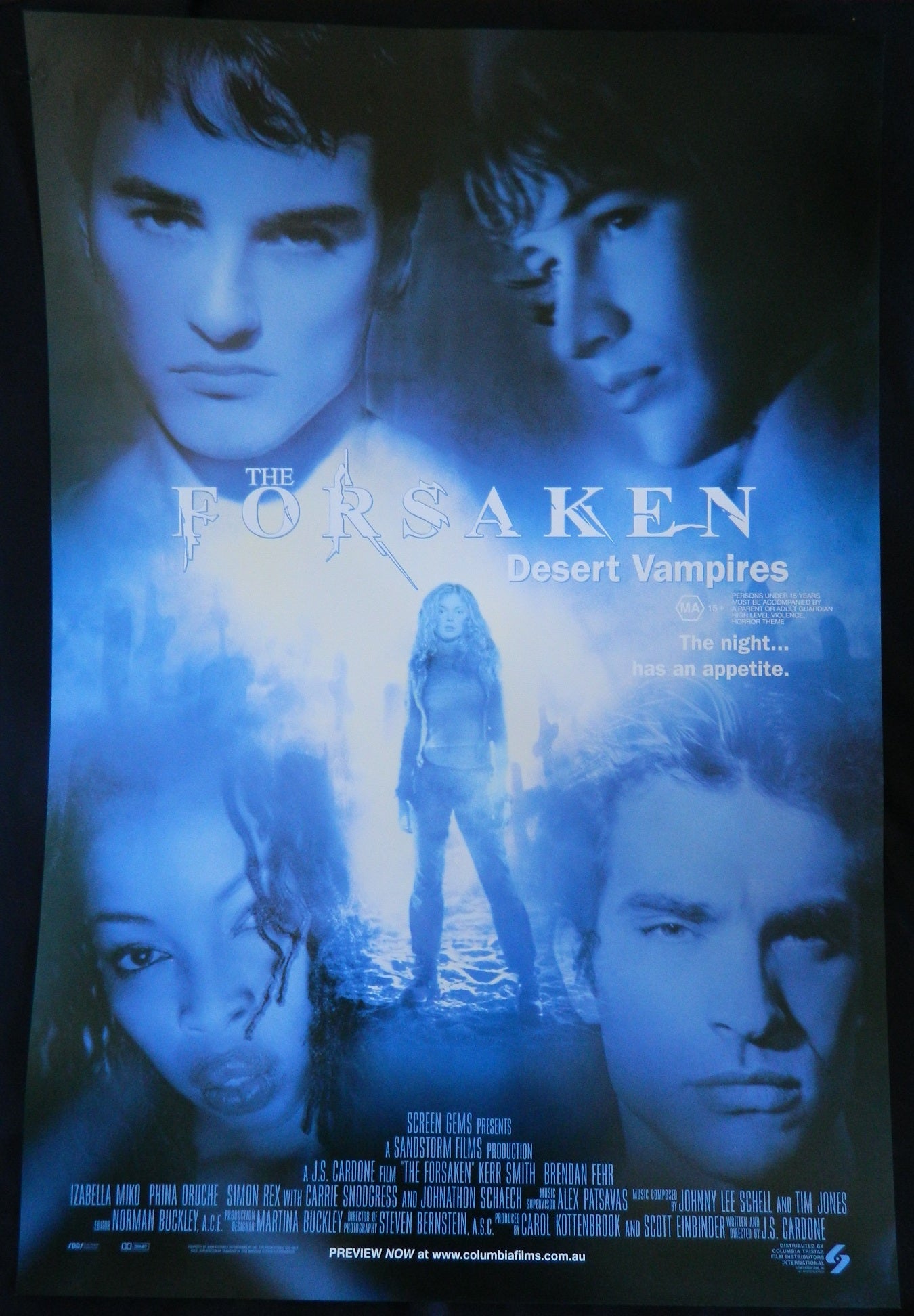THE FORSAKEN - DESERT VAMPIRES (2001)— Original Australian one sheet movie poster