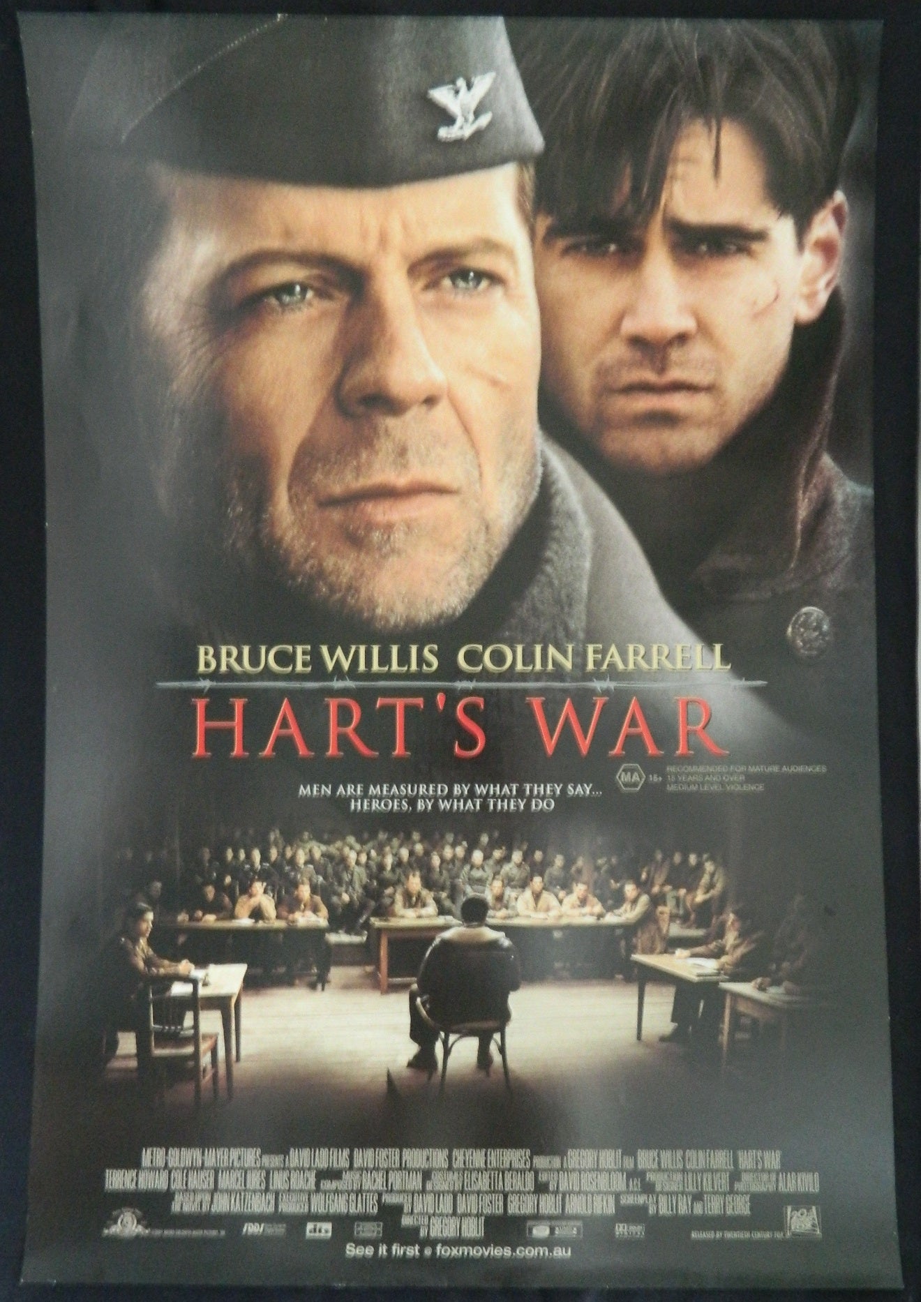 HARTS WAR (2002)— Original Australian one sheet movie poster