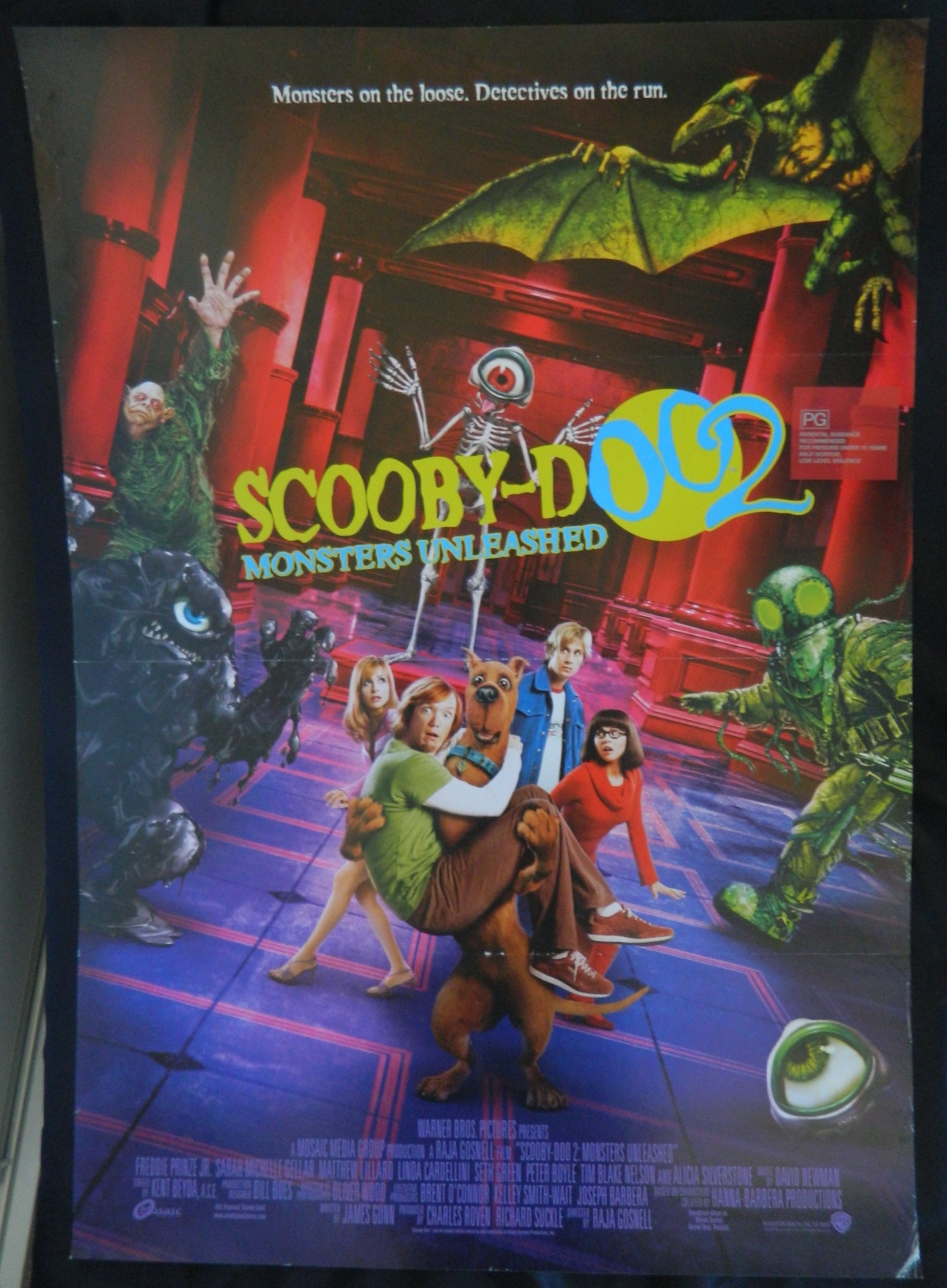 SCOOBY DOO 2  (2004)— Original Australian one sheet movie poster.