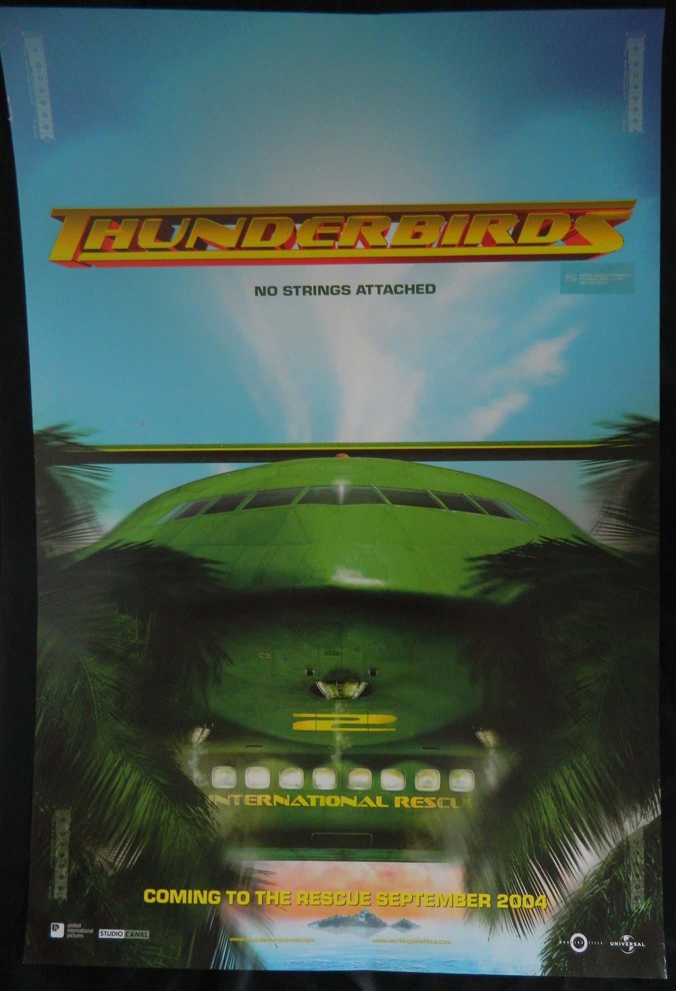 THUNDERBIRDS (2004) — Original Australian one sheet movie poster