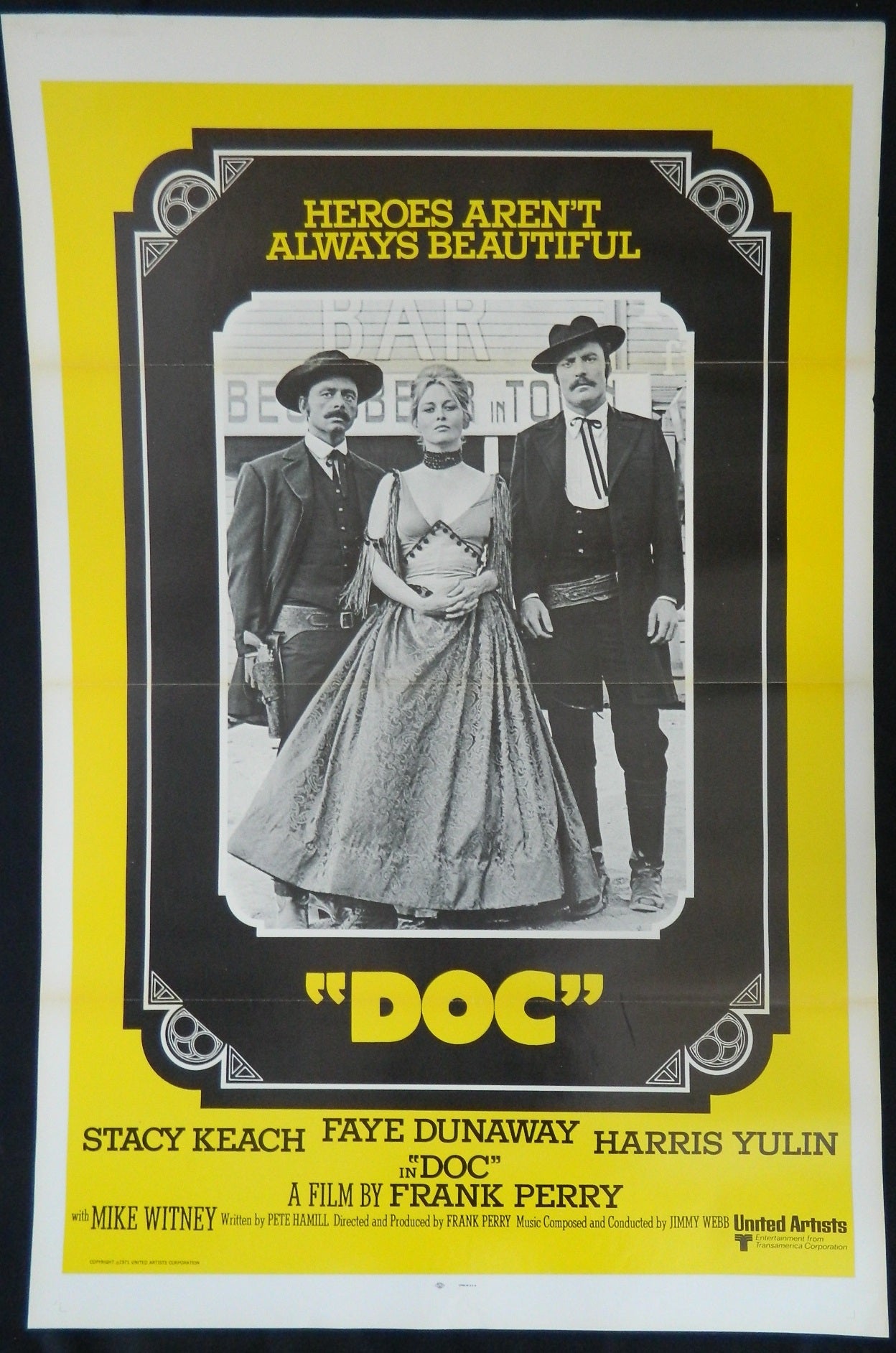 DOC (1971) - Original Australian one sheet movie poster.
