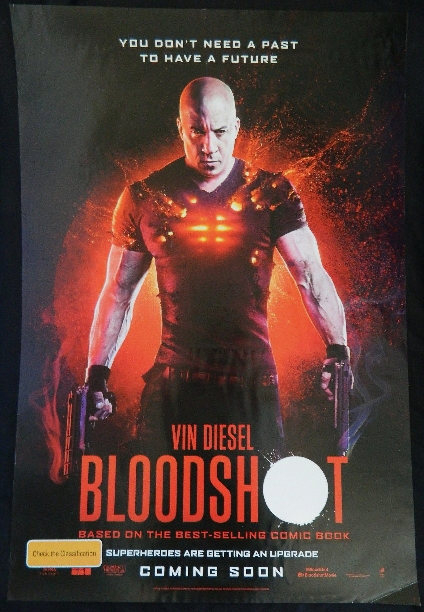 BLOODSHOT (2020)— Original Australian one sheet movie poster.