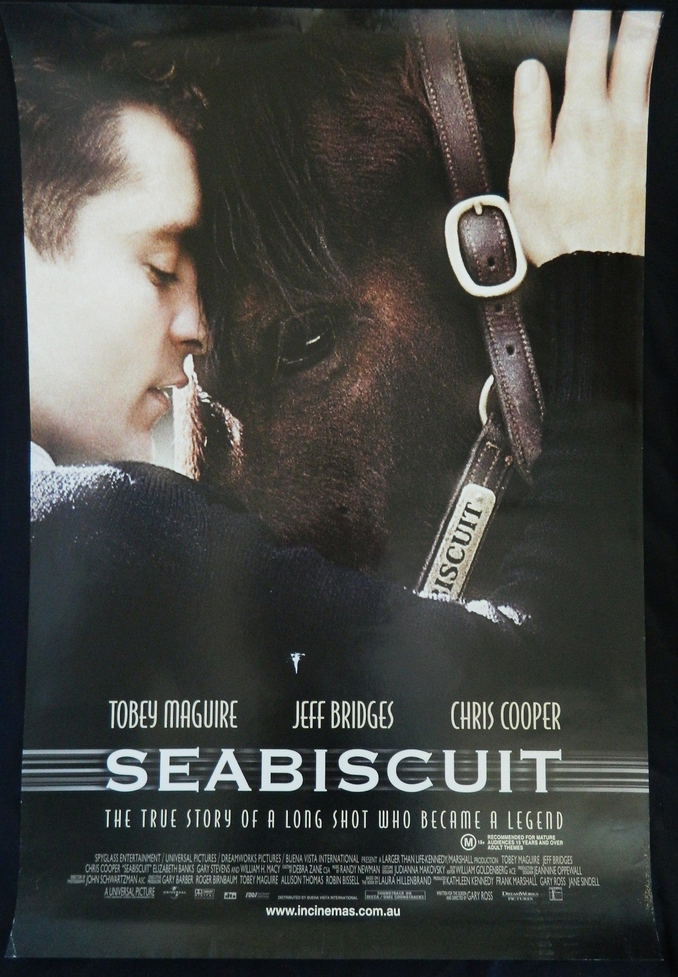 SEA BISCUIT (2002)— Original Australian one sheet movie poster.
