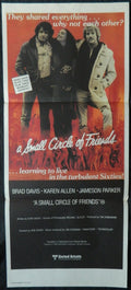 A SMALL CIRCLE OF FRIENDS  (1980)— Original Australian daybill movie poster.