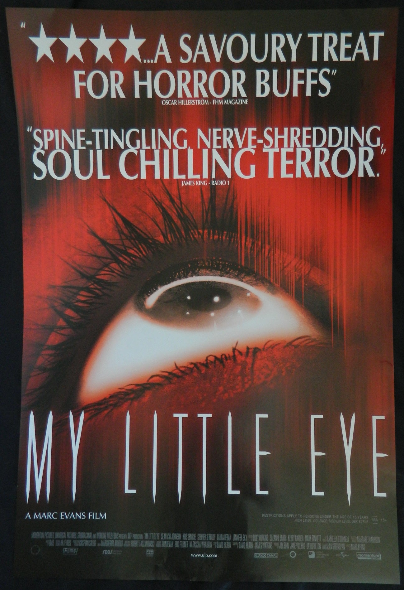 MY LITTLE EYE (2002)— Original Australian one sheet movie poster.