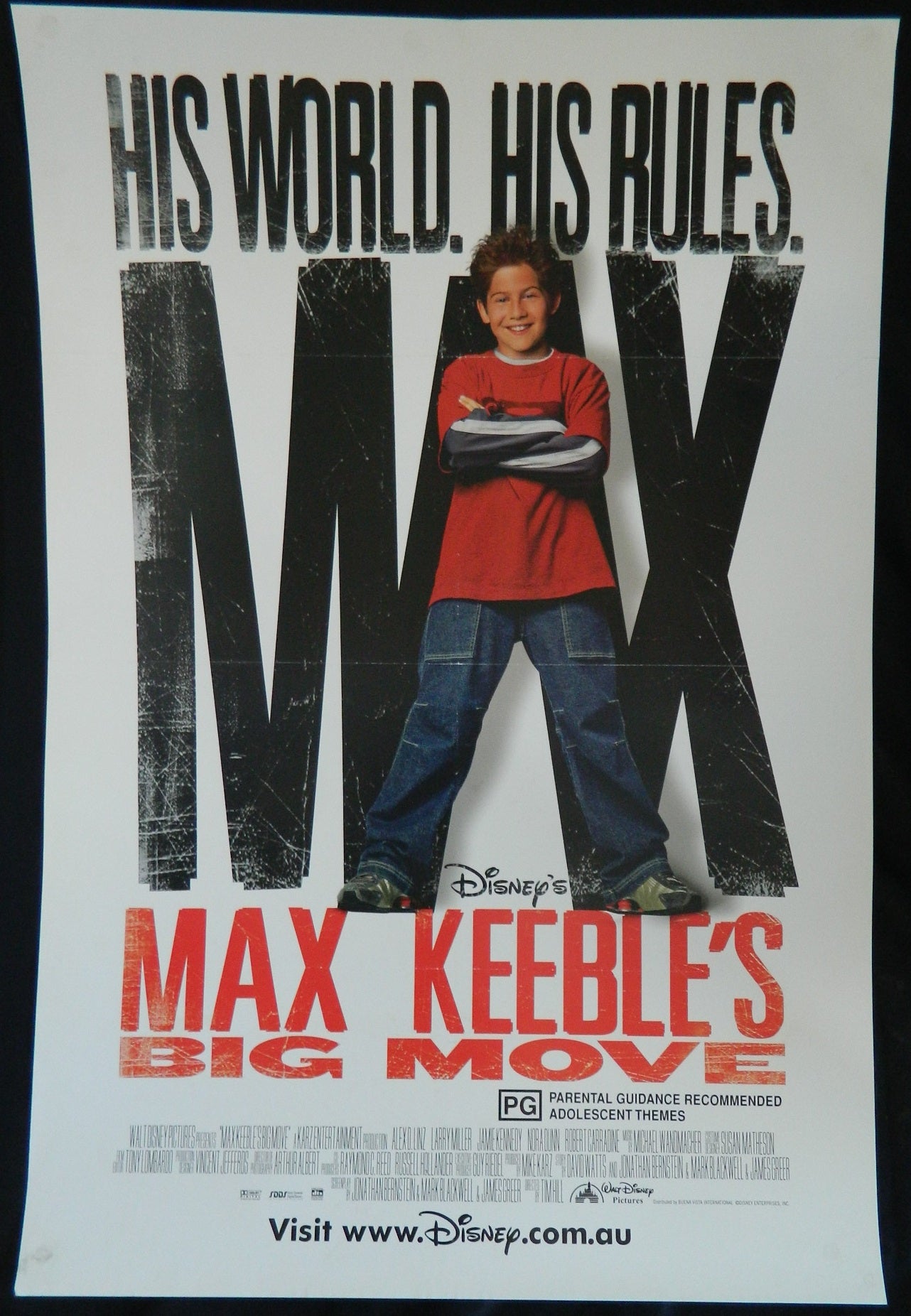 MAX KEEBLES BIG MOVE (2001)— Original Australian one sheet movie poster.