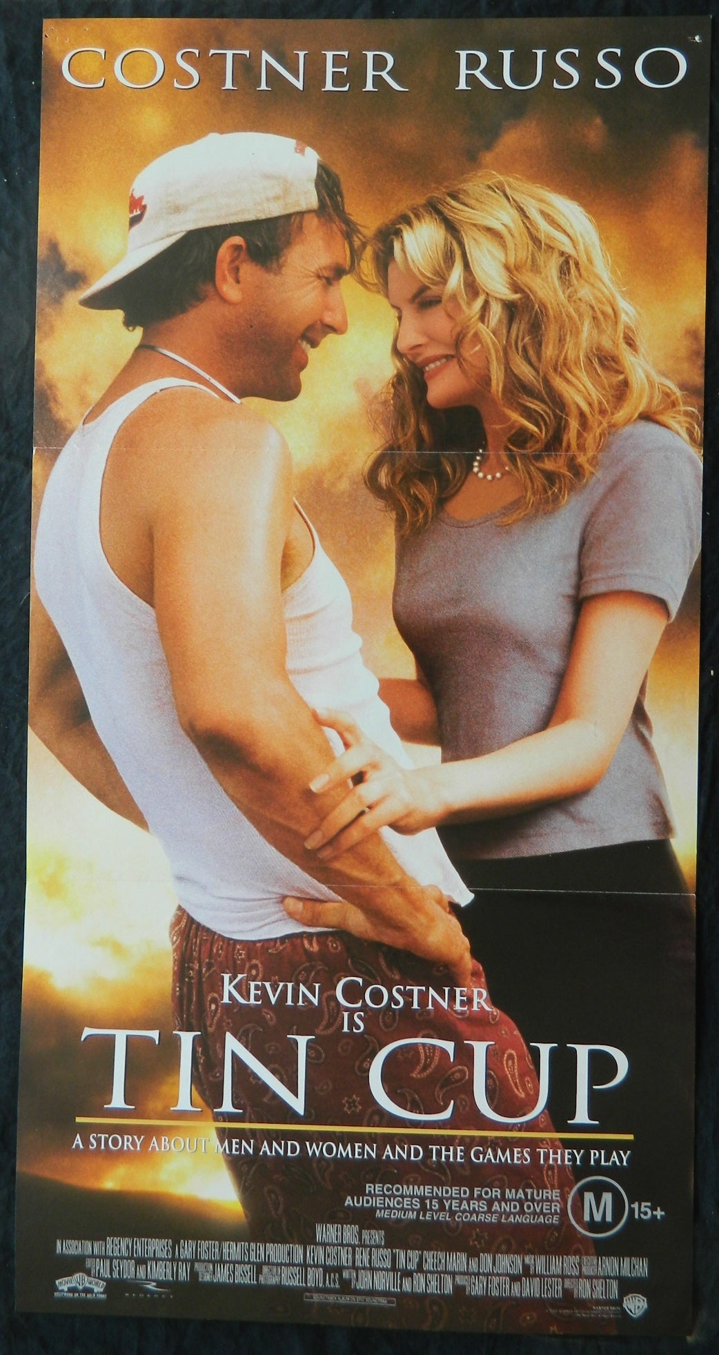 TIN CUP (1996) — Original Australian daybill movie poster