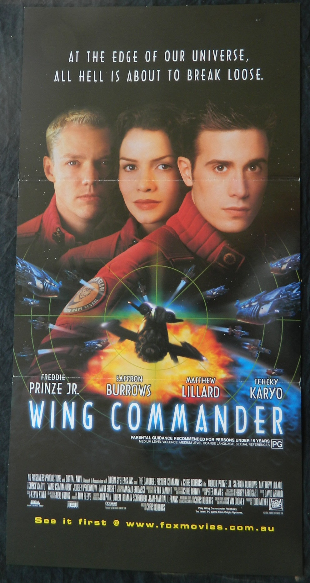 WING COMMANDER (1999) — Original Australian daybill movie poster