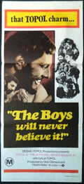 BOYS WILL NEVER BELIEVE IT (1971)— Original Australian daybill movie poster.