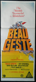 BEAU GESTE (1977)— Original Australian daybill movie poster.