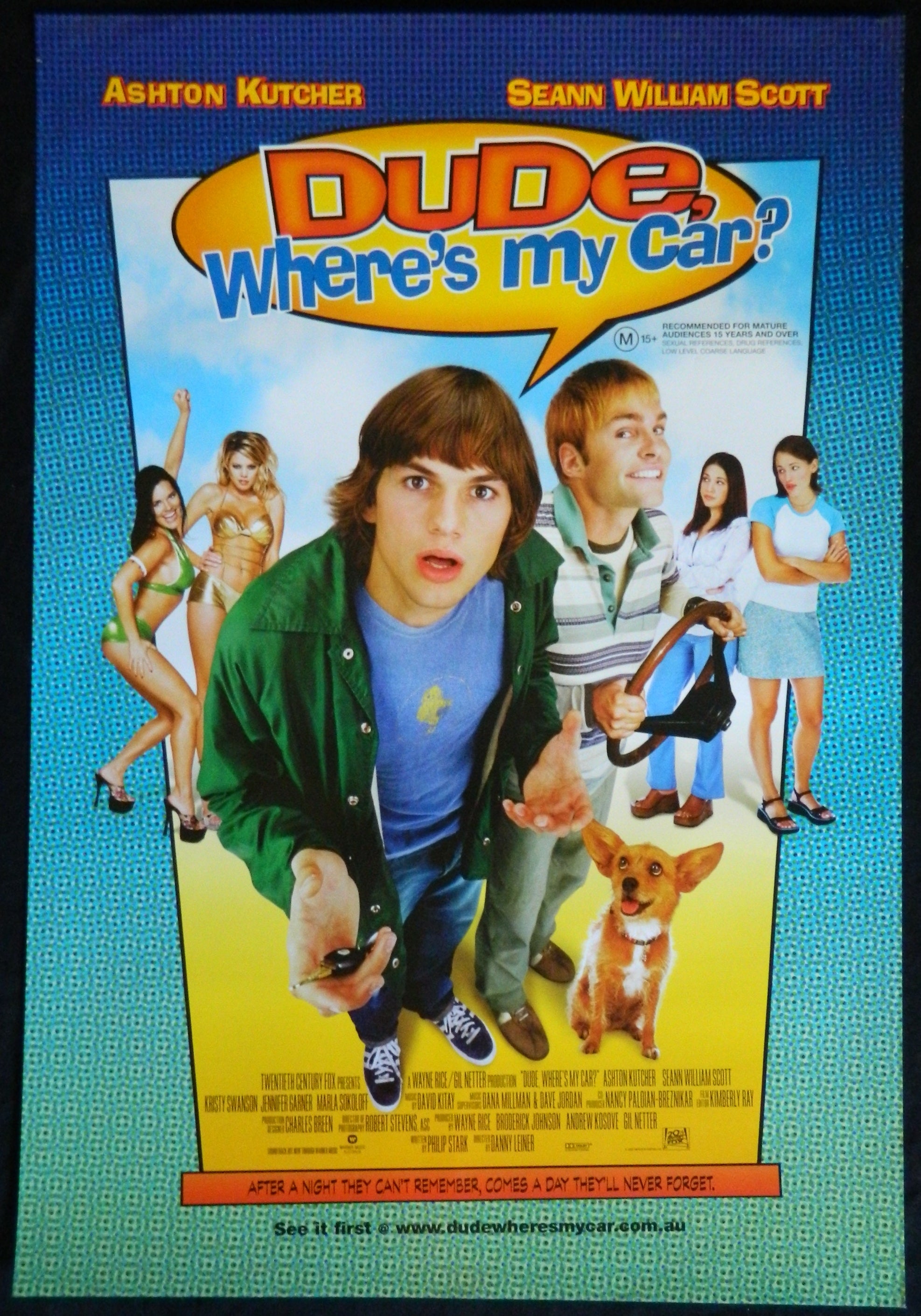DUDE WHERES MY CAR (2000)— Original Australian one sheet movie poster