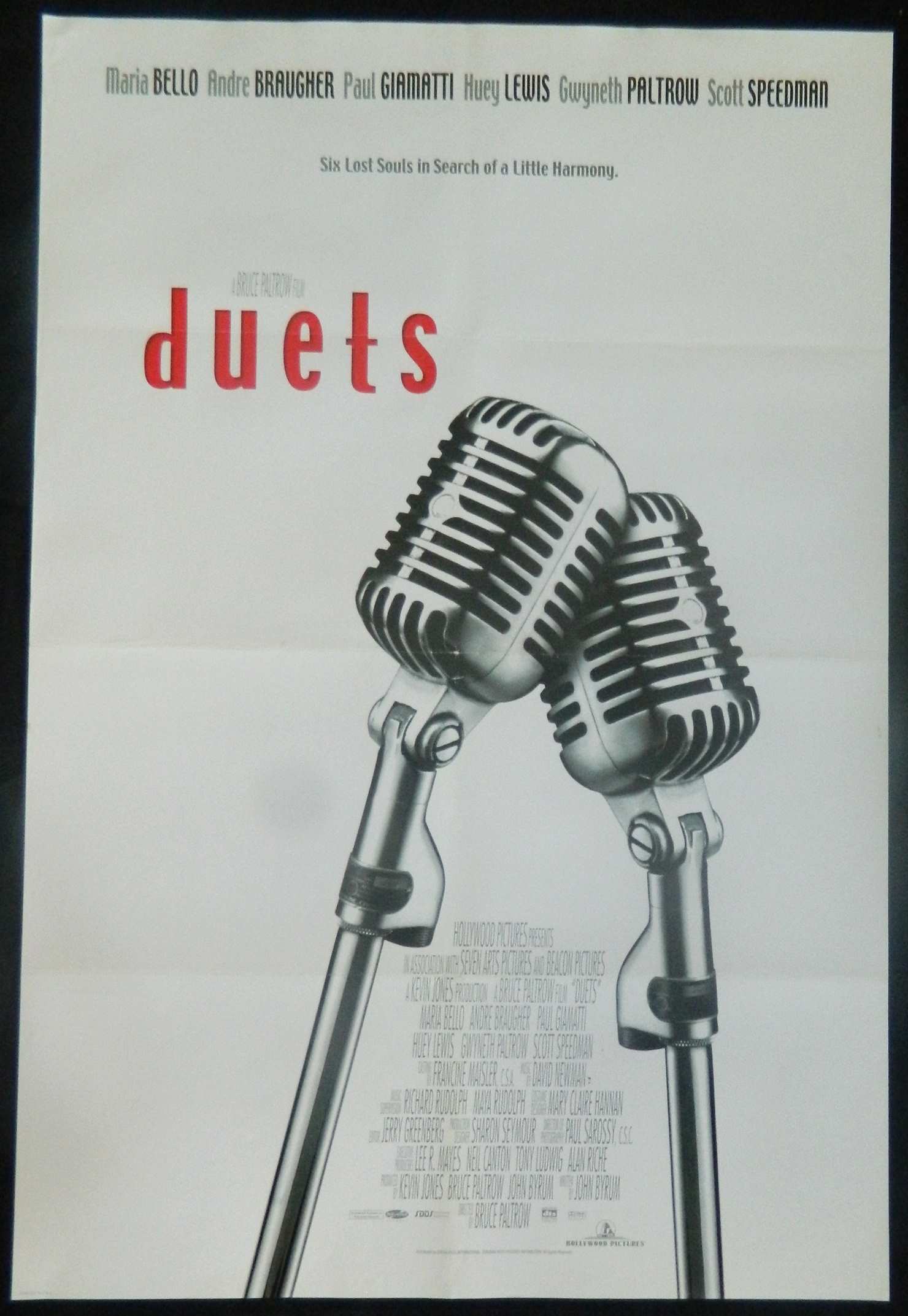 DUETS (2000)— Original Australian one sheet movie poster