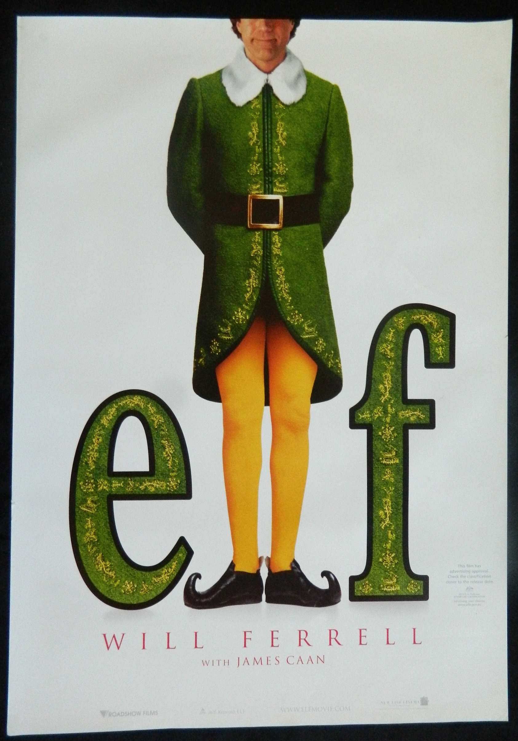 ELF  (2003)— Original Australian one sheet movie poster