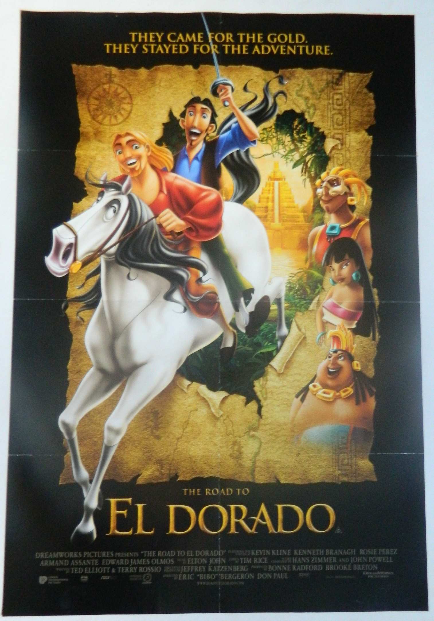 ROAD TO ELDORADO (2000)— Original Australian one sheet movie poster