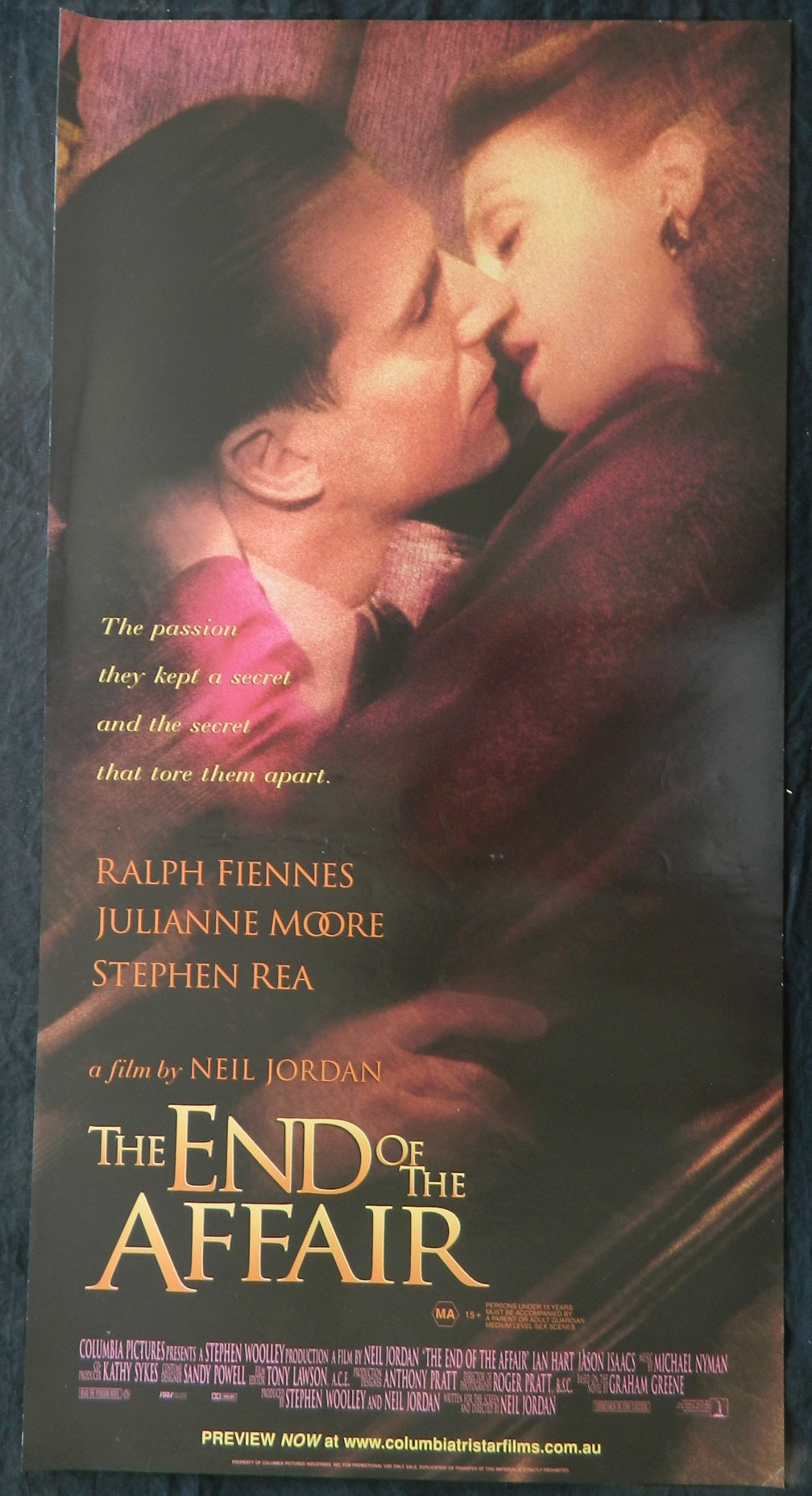 END OF THE AFFAIR (1999)— Original Australian daybill movie poster.