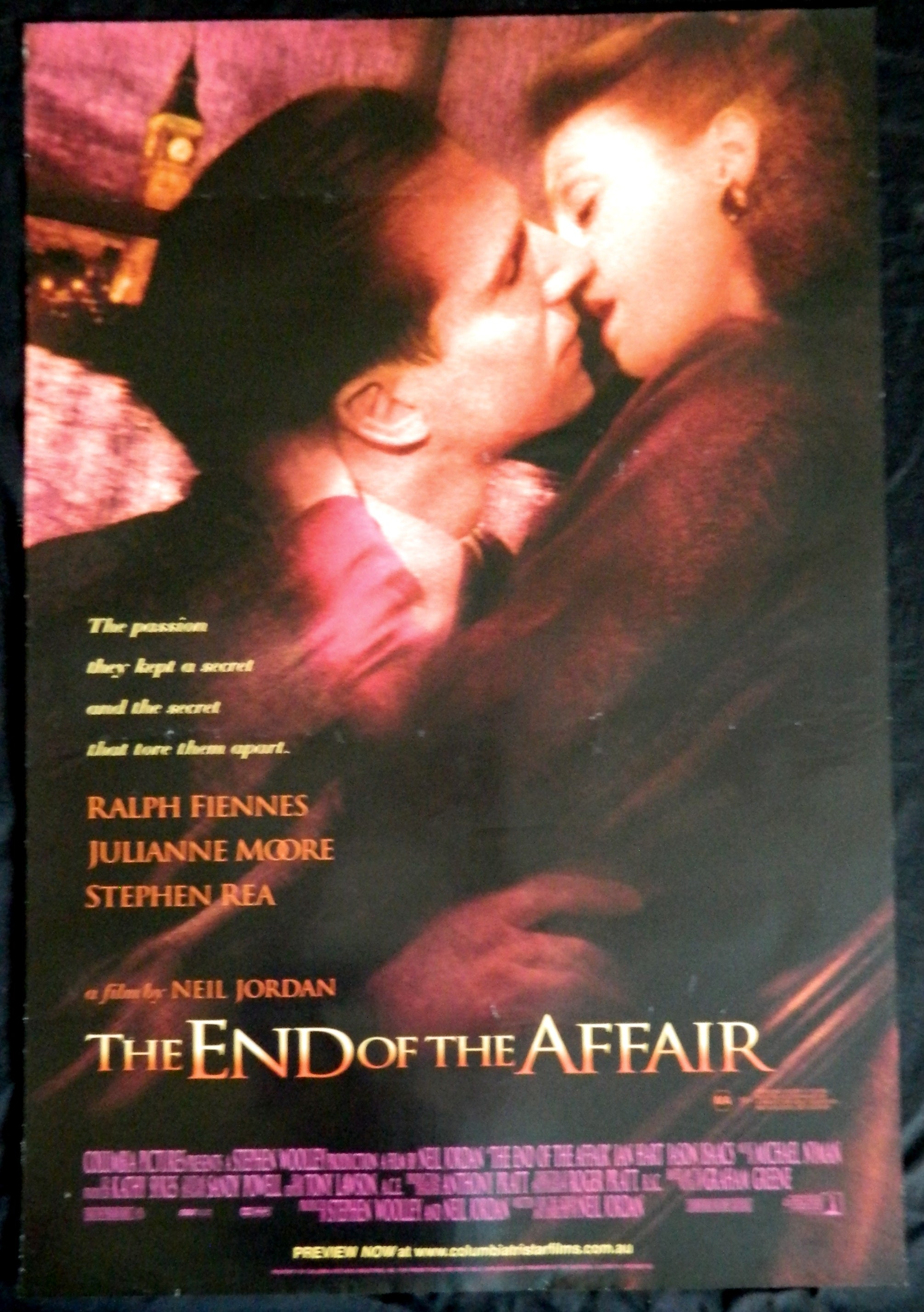 END OF THE AFFAIR (1999)— Original Australian one sheet movie poster