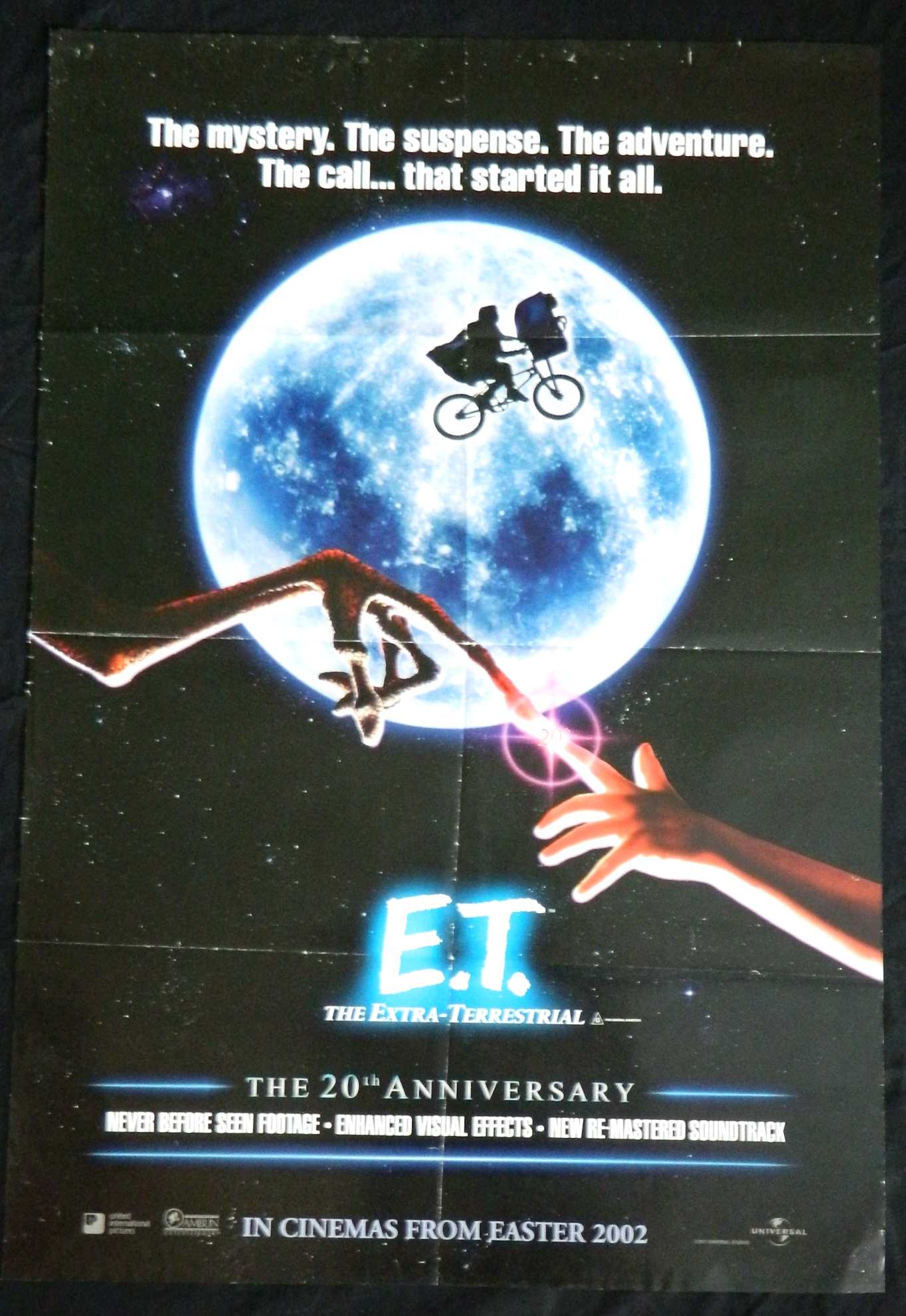 ET 20TH ANIVERSARY (2001)— Original Australian one sheet movie poster