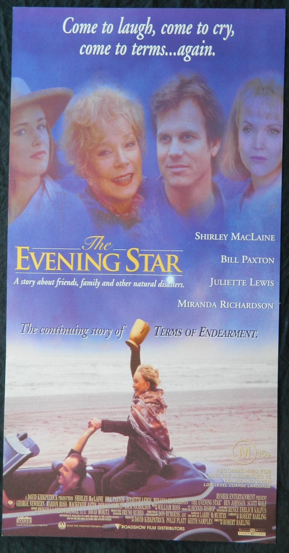 EVENING STAR (1996) — Original Australian daybill movie poster
