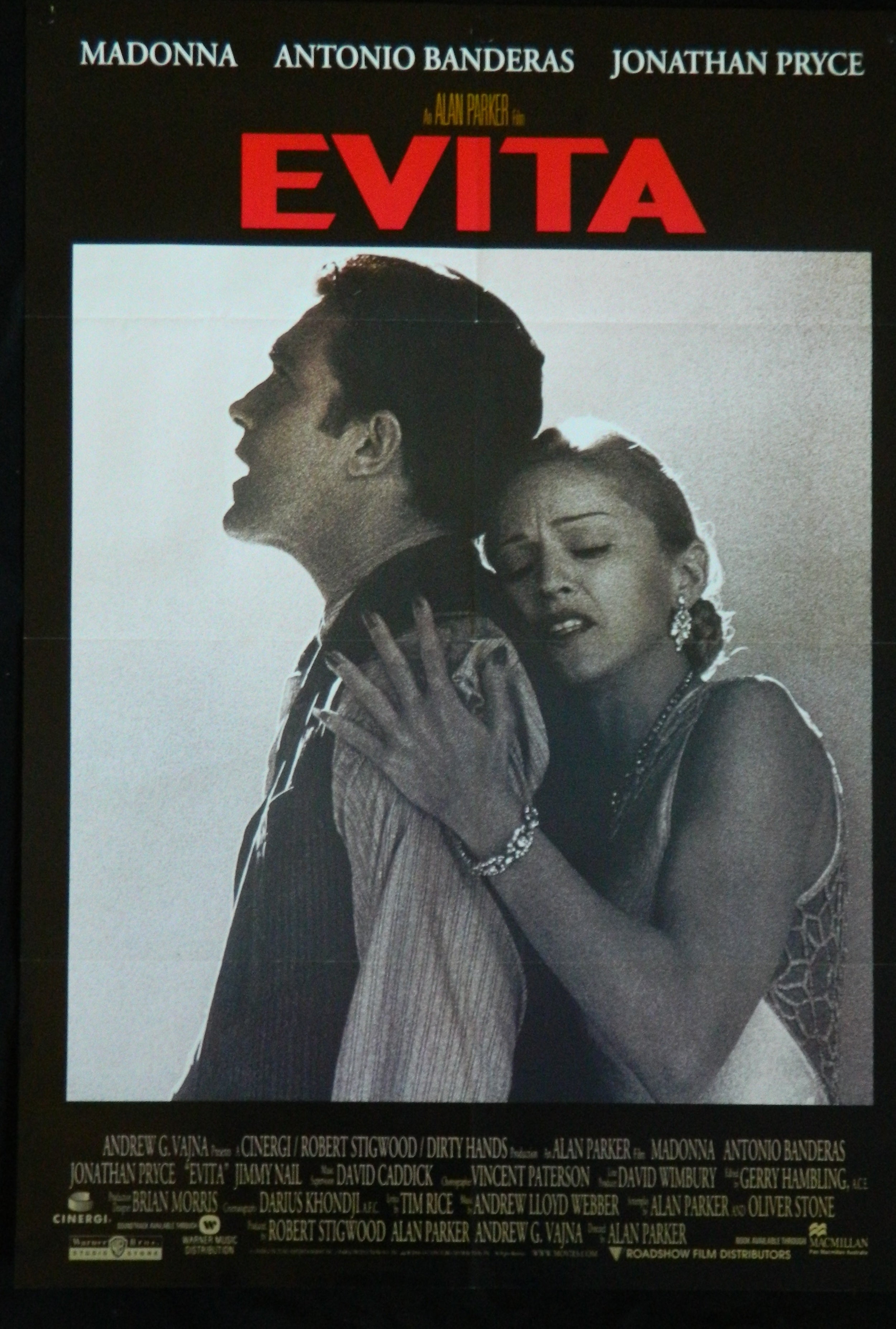 EVITA  (1996)— Original Australian one sheet movie poster