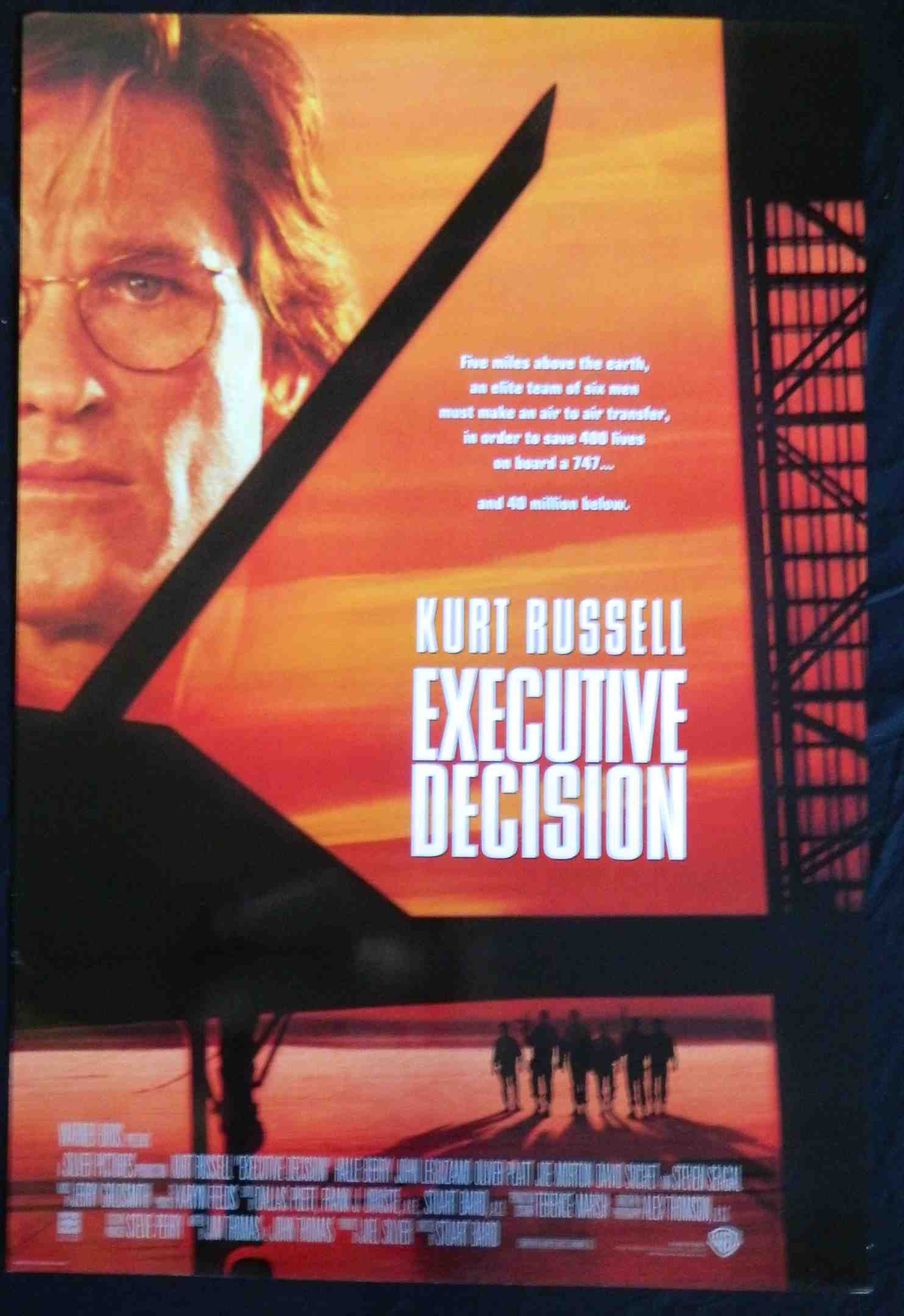 EXECUTIVE DECISION (1996)— Original Australian one sheet movie poster