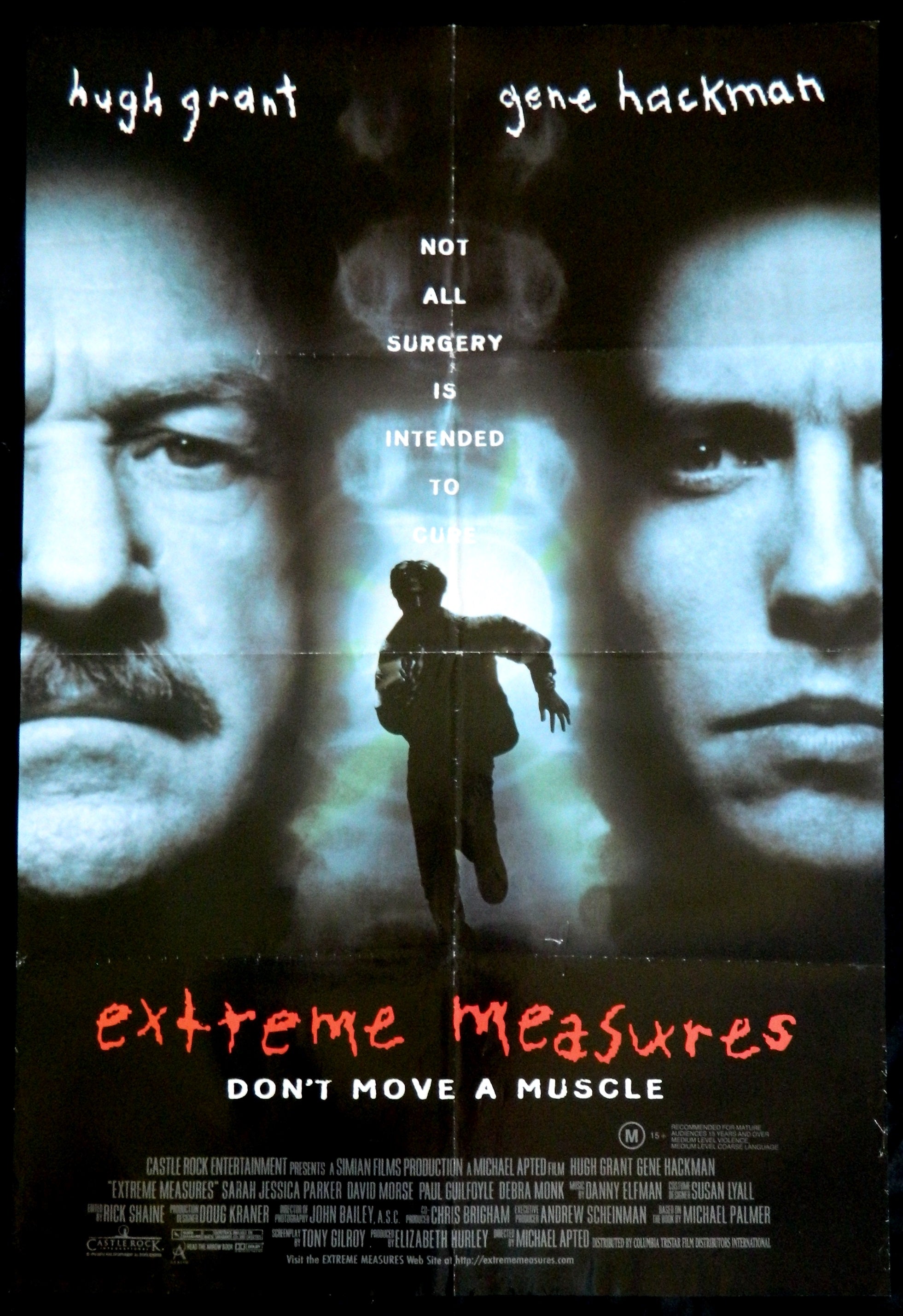 EXTREME MEASURES (1996)— Original Australian one sheet movie poster