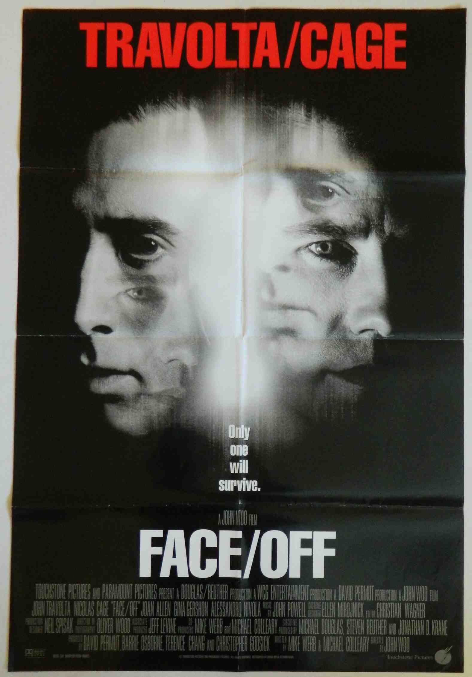 FACE OFF (1997)— Original Australian one sheet movie poster