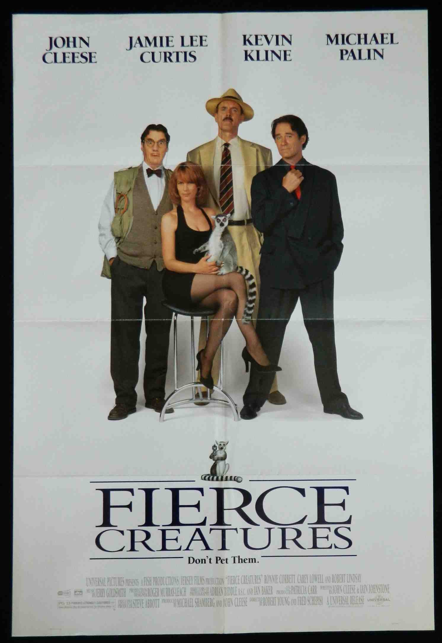 FIERCE CREATURES (1997)— Original Australian one sheet movie poster