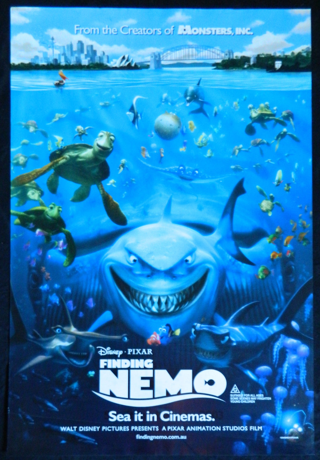 FINDING NEMO (2003)— Original Australian one sheet movie poster