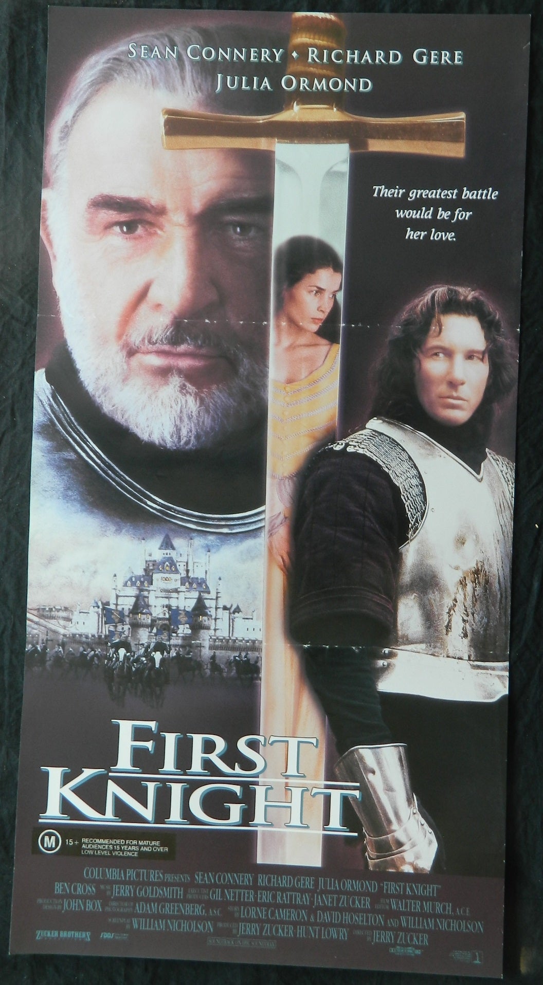 FIRST KNIGHT (1995) — Original Australian daybill movie poster