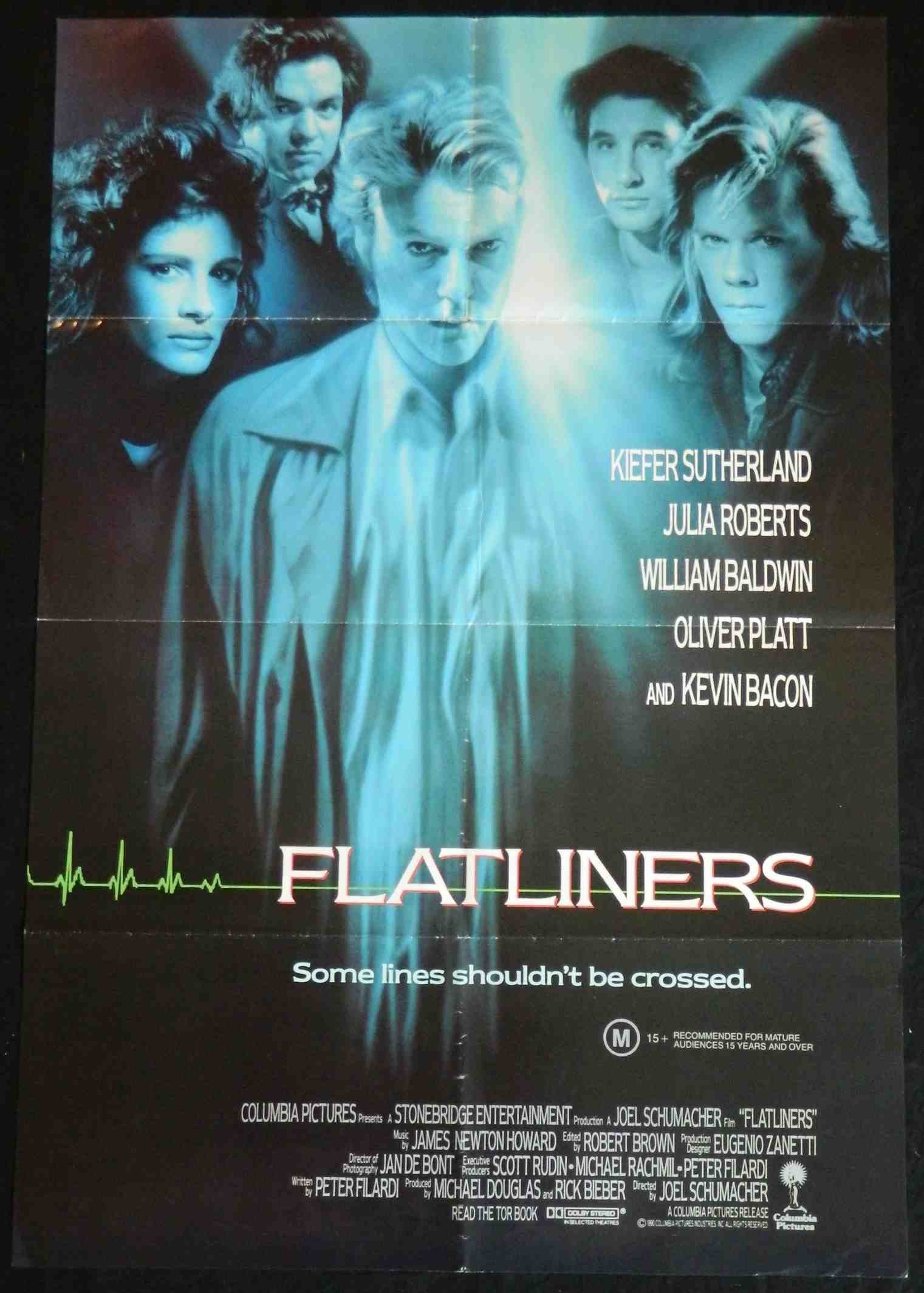 FLATLINERS (1990)— Original Australian one sheet movie poster