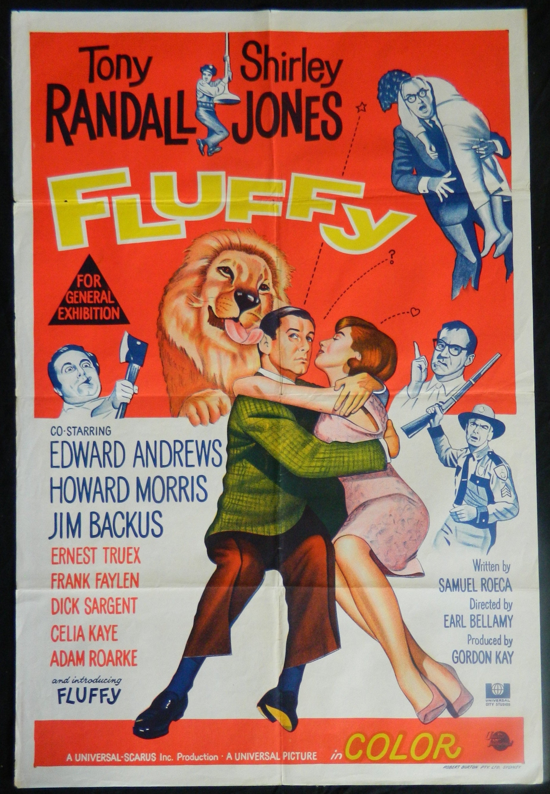 FLUFFY  (1965)— Original Australian one sheet movie poster