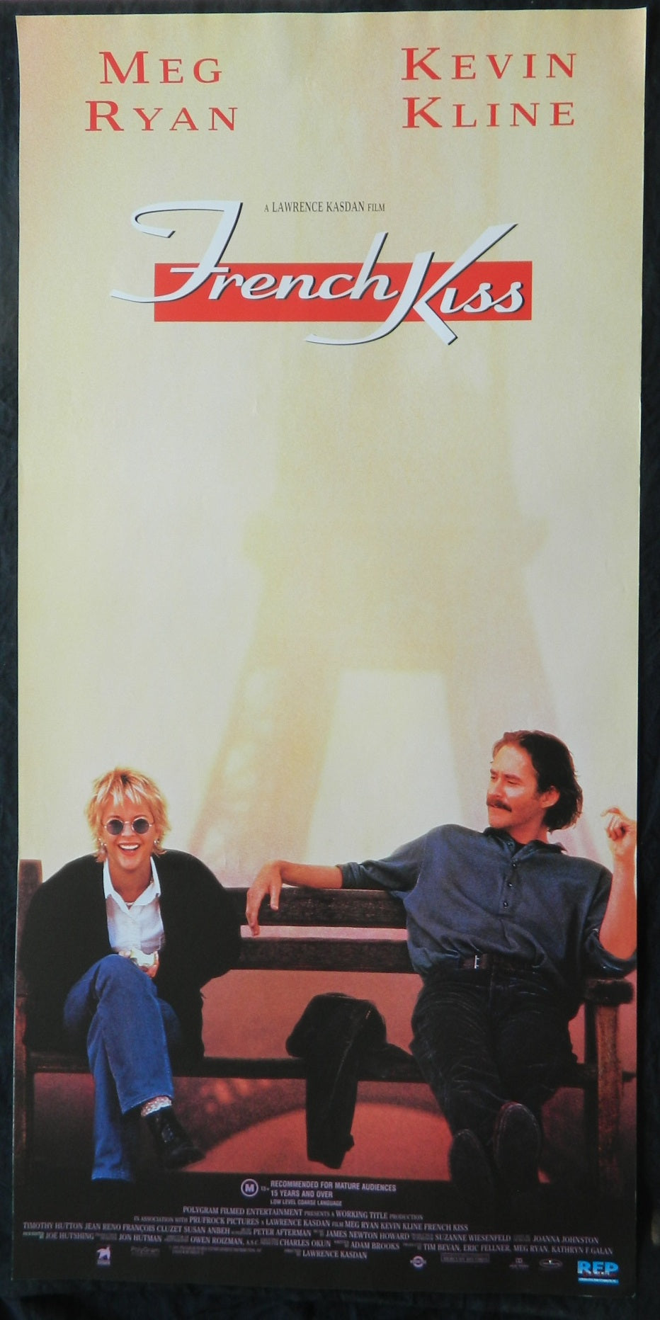 FRENCH KISS (1995) — Original Australian daybill movie poster