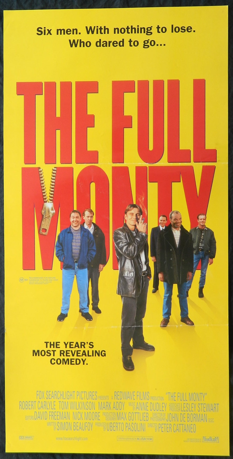 THE FULL MONTY (1997) — Original Australian daybill movie poster