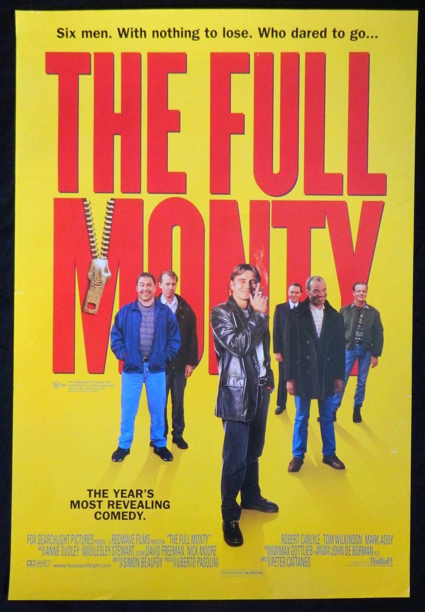FULL MONTY (1997)— Original Australian one sheet movie poster