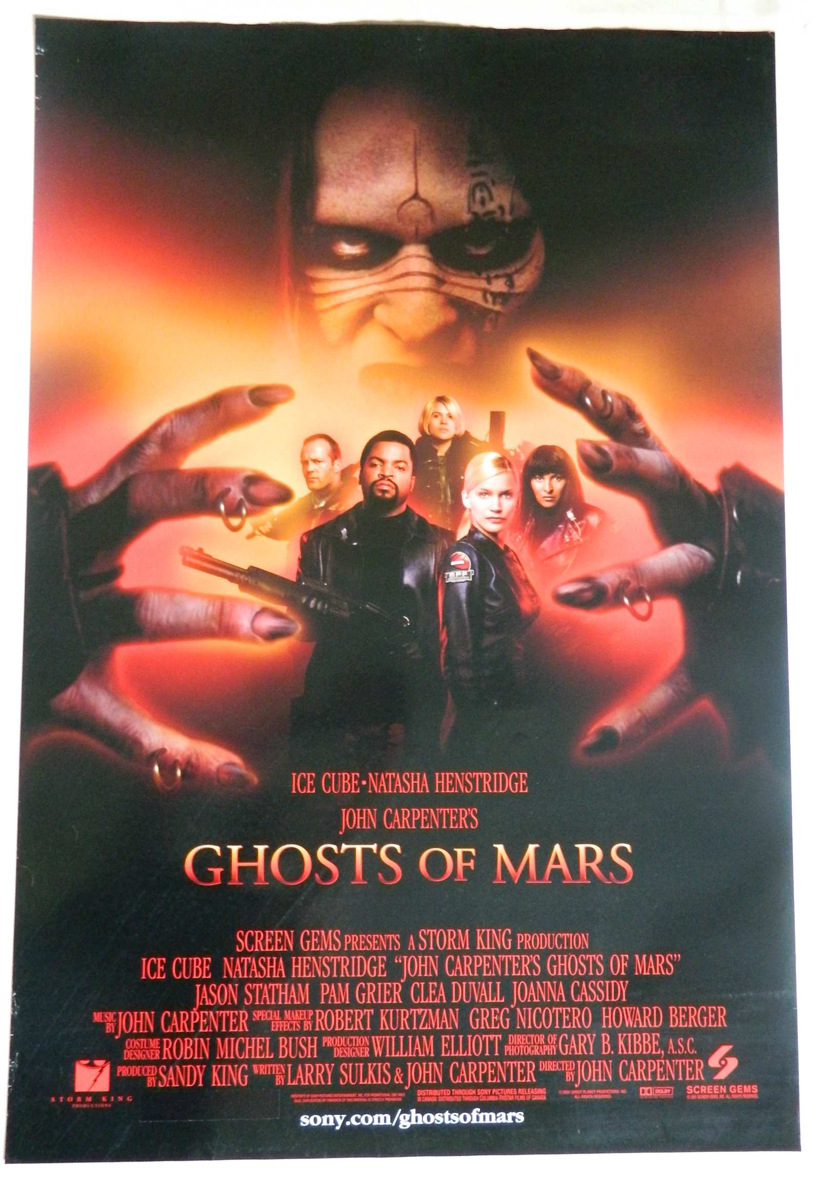 GHOSTS OF MARS  (2001)— Original Australian one sheet movie poster