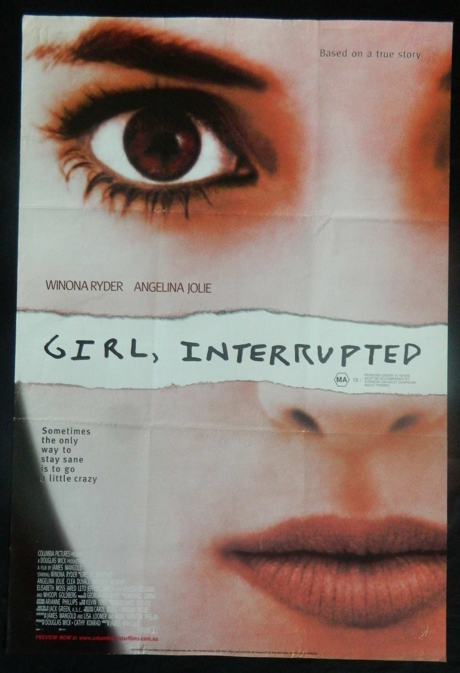 GIRL INTERUPTED  (1999)— Original Australian one sheet movie poster