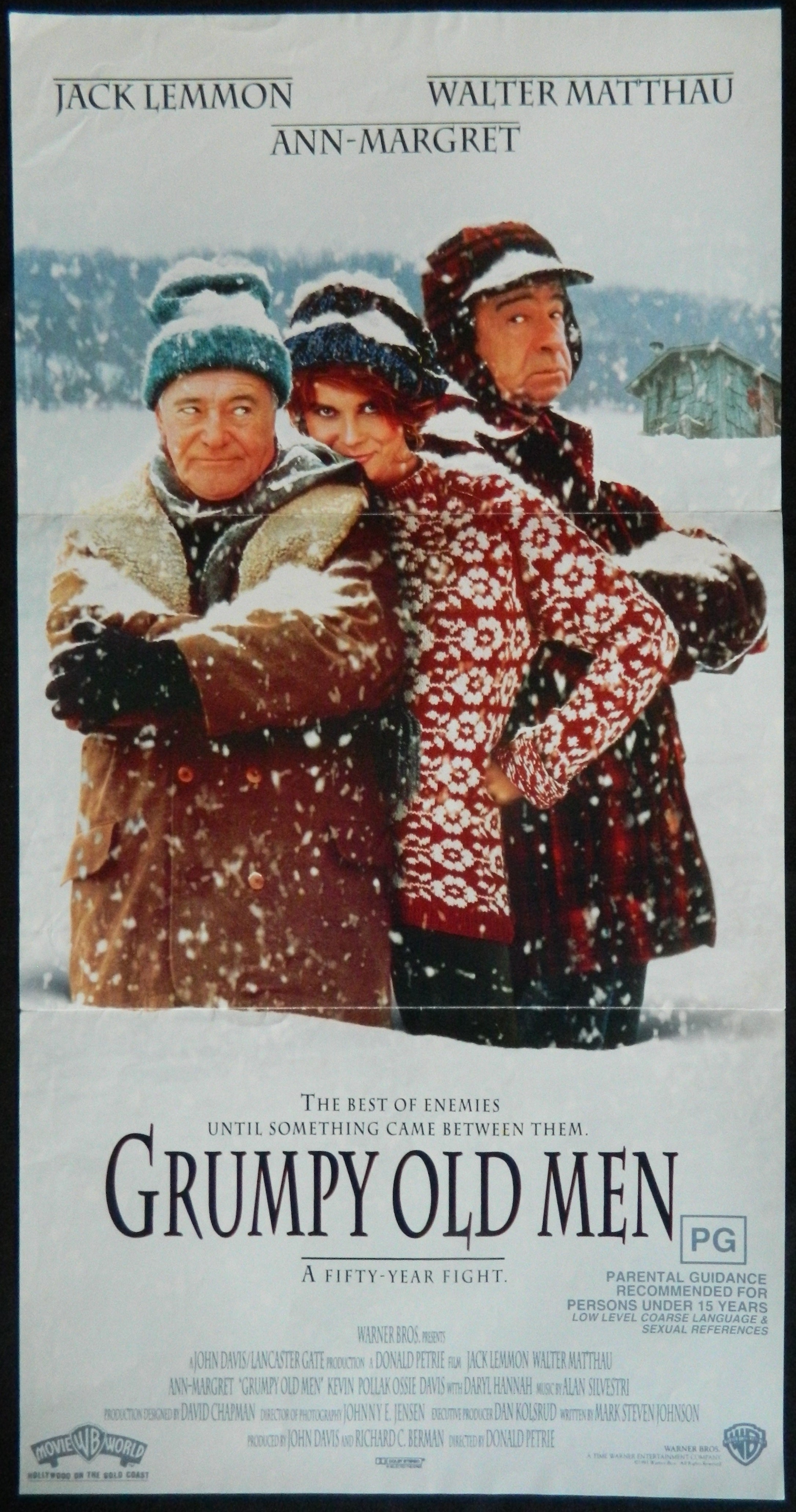 GRUMPY OLD MEN (1993)— Original Australian daybill movie poster.