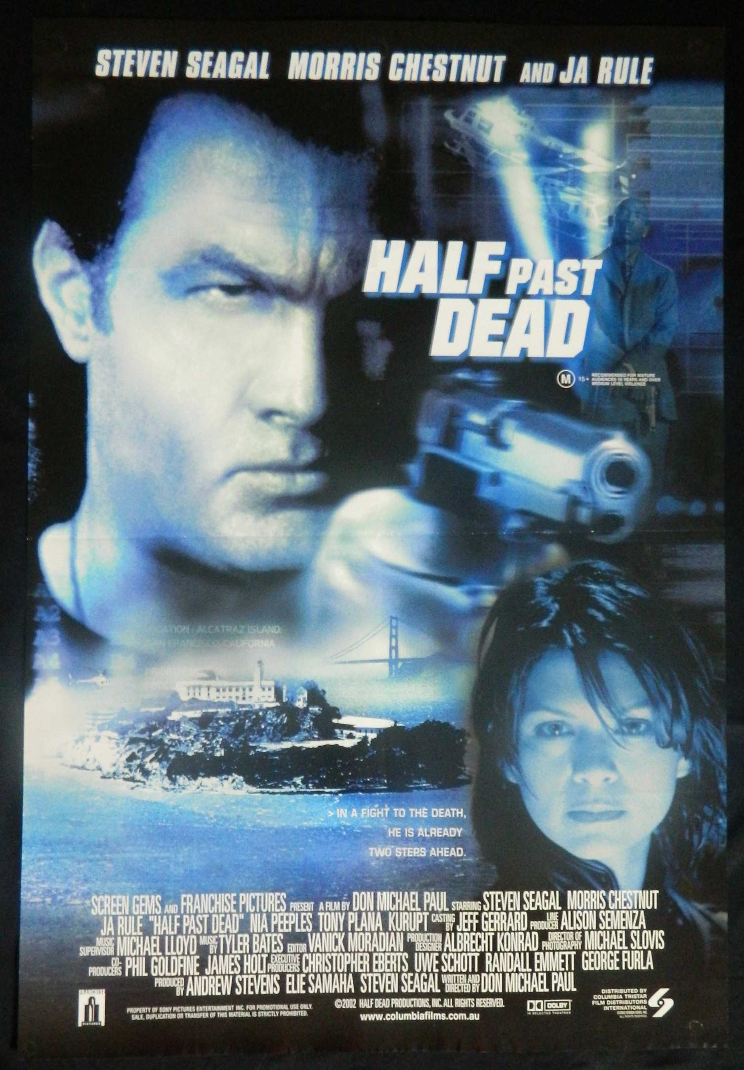 HALF PAST DEAD (2002) — Original Australian one sheet movie poster