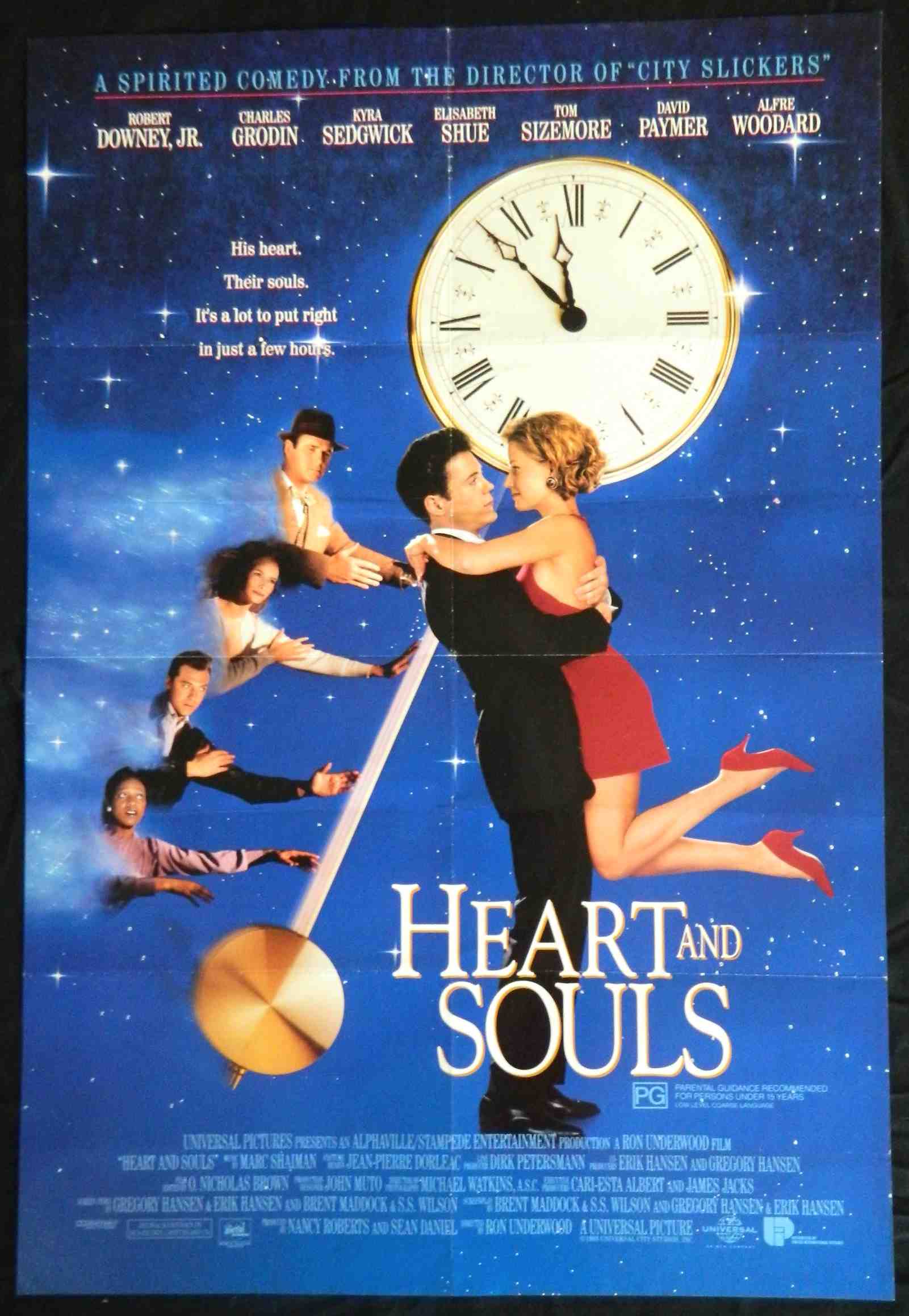 HEARTS AND SOULS (1993) — Original Australian one sheet movie poster