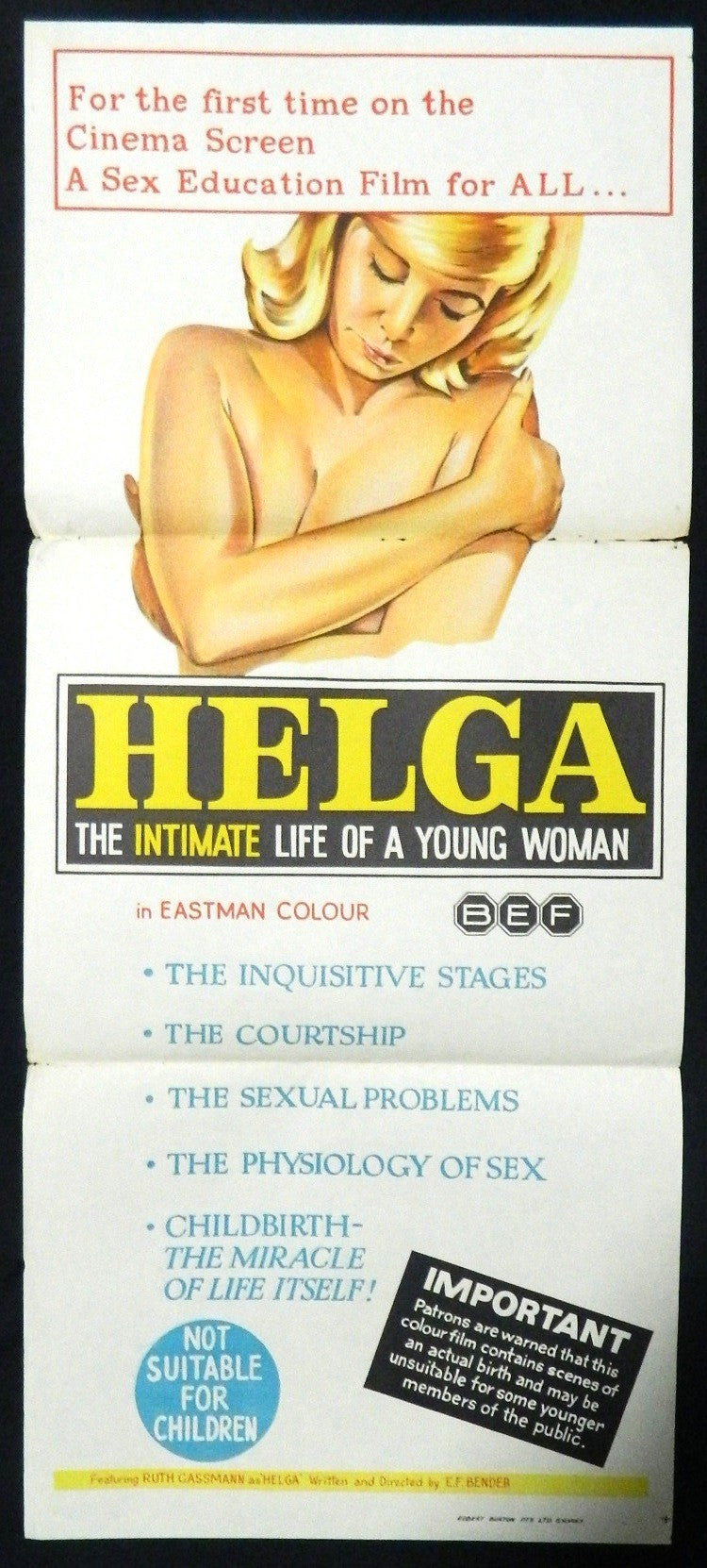 HELGA (1967) — Original Australian daybill movie poster