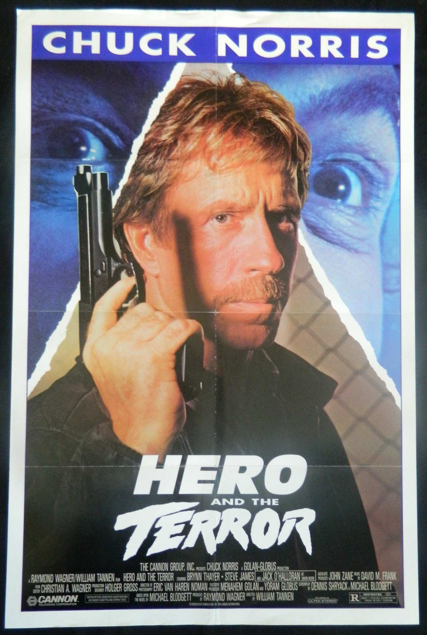 HERO AND THE TERROR (1988)— Original Australian one sheet movie poster