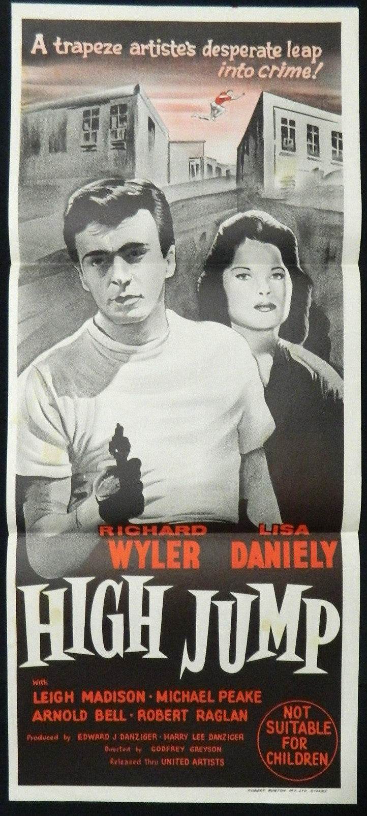 HIGH JUMP (1959) — Original Australian daybill movie poster