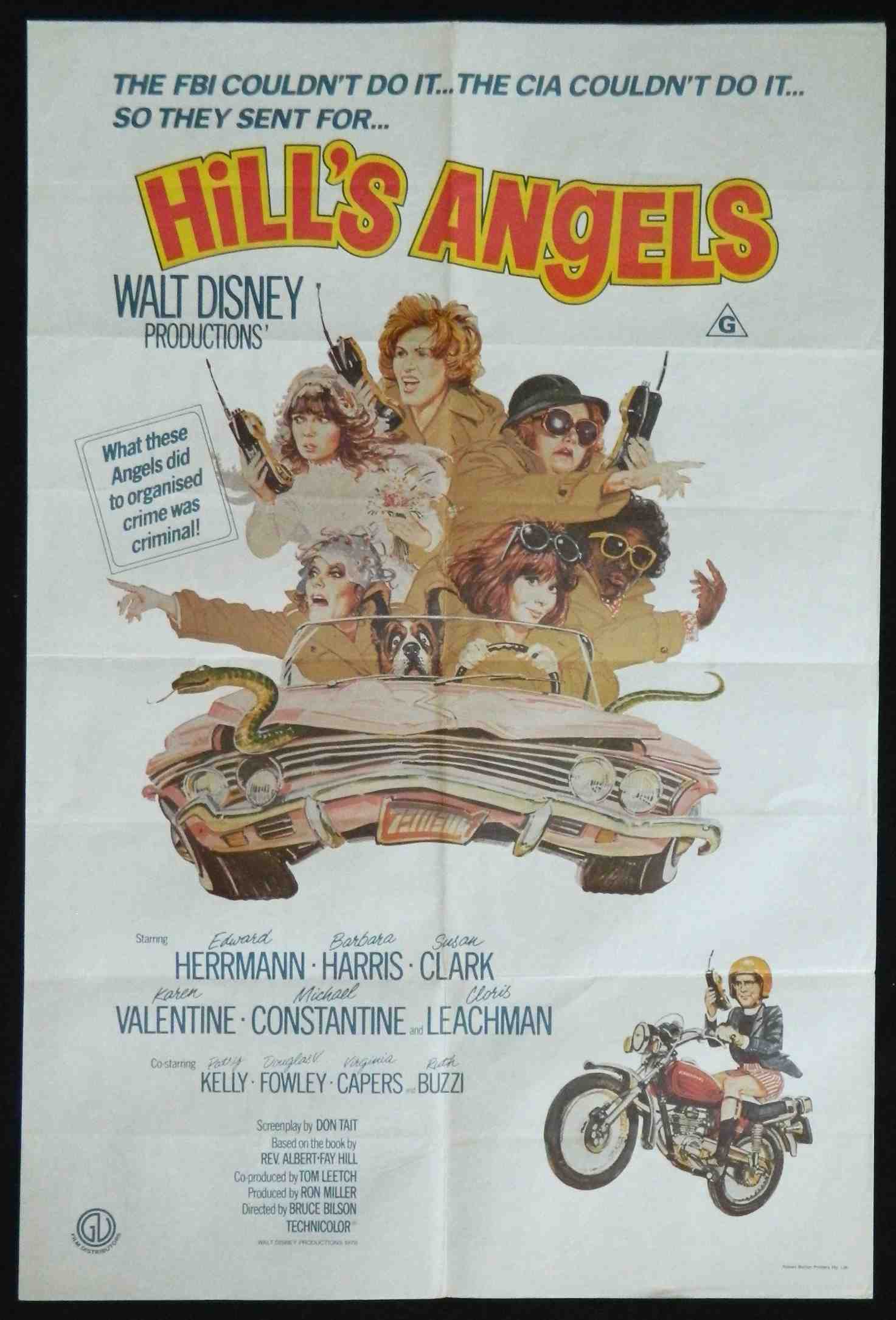 HILLS ANGELS (1979)— Original Australian one sheet movie poster