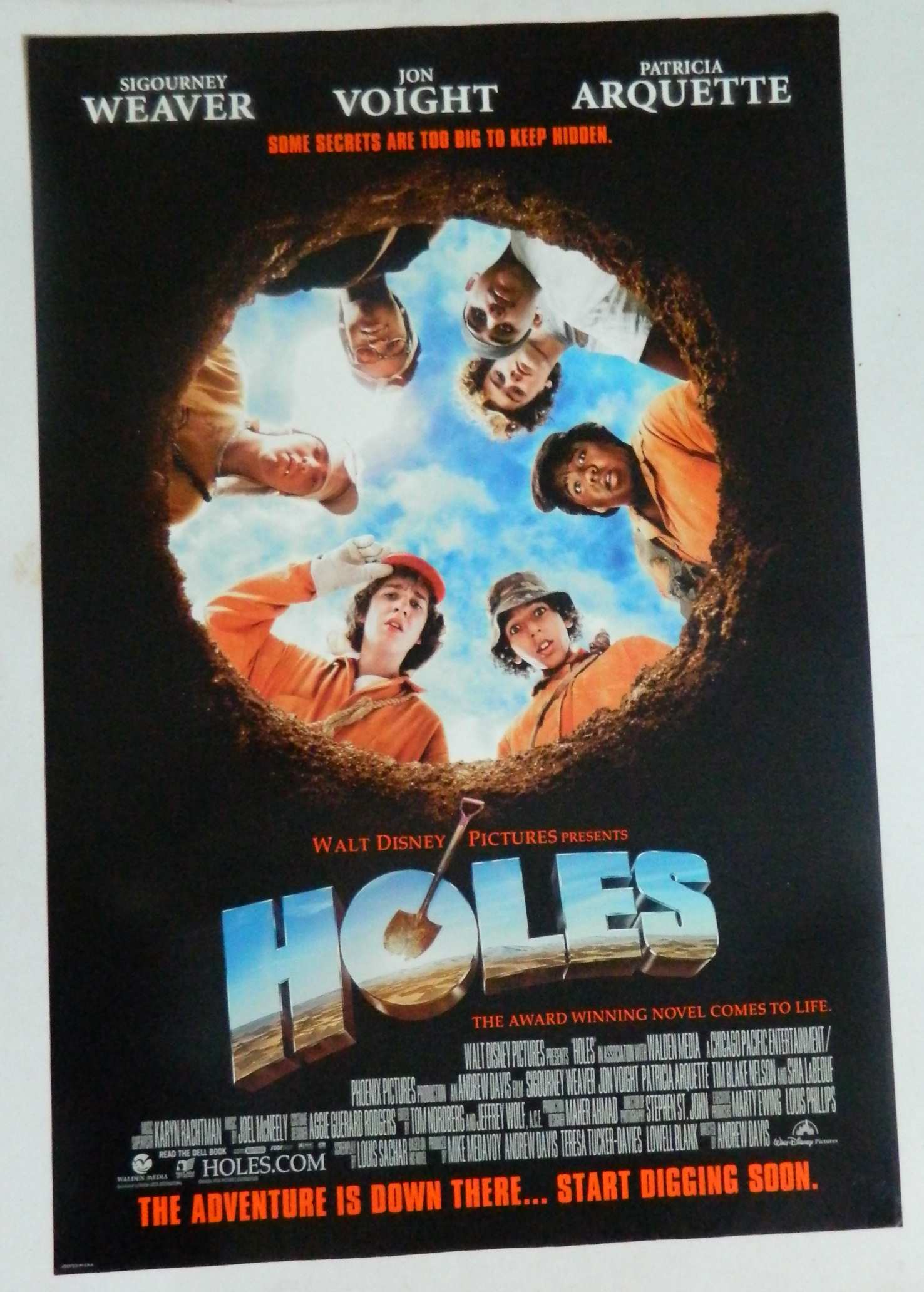 HOLES (2003)— Original Australian one sheet movie poster