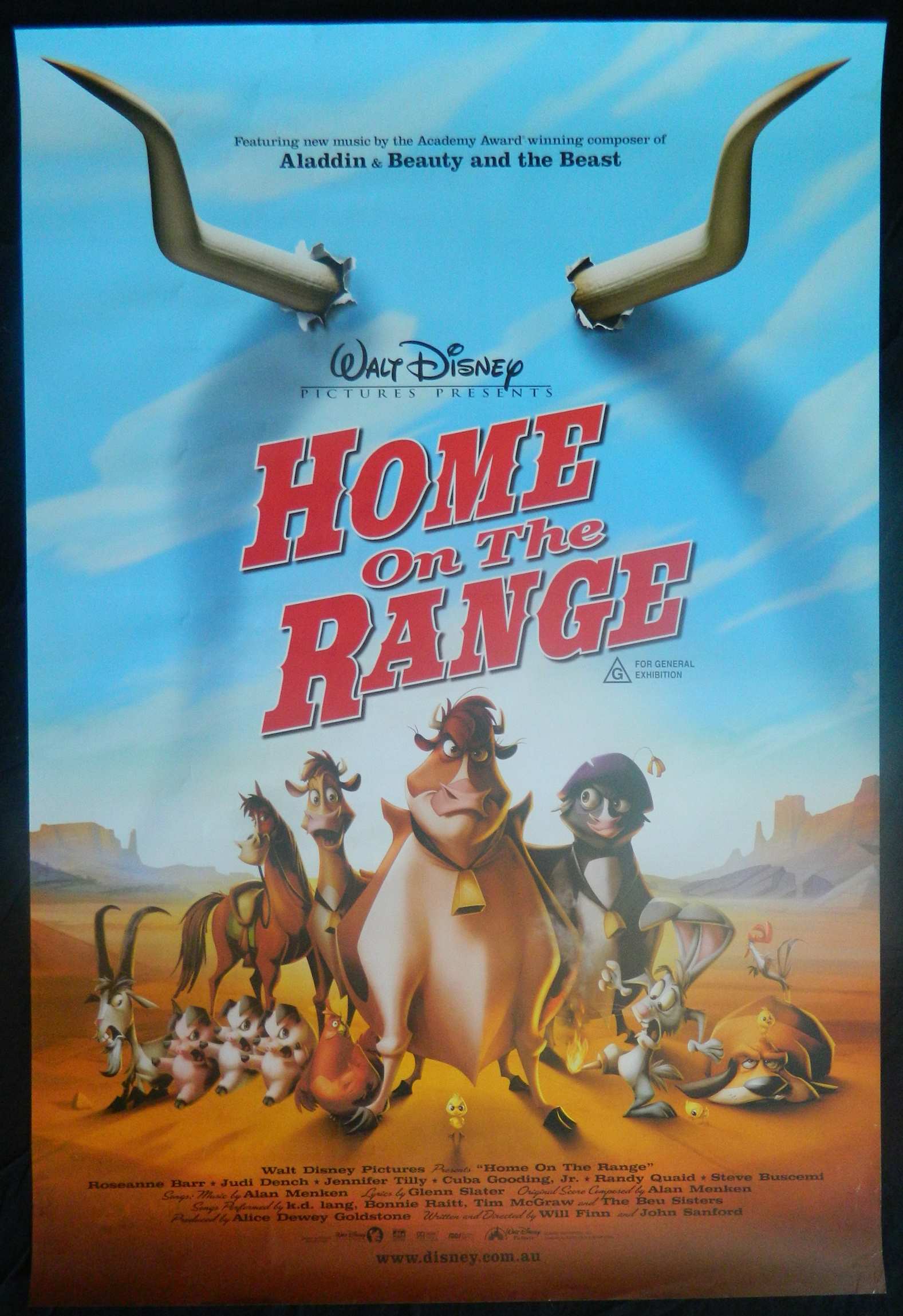 HOME ON THE RANGE (2004)— Original Australian one sheet movie poster