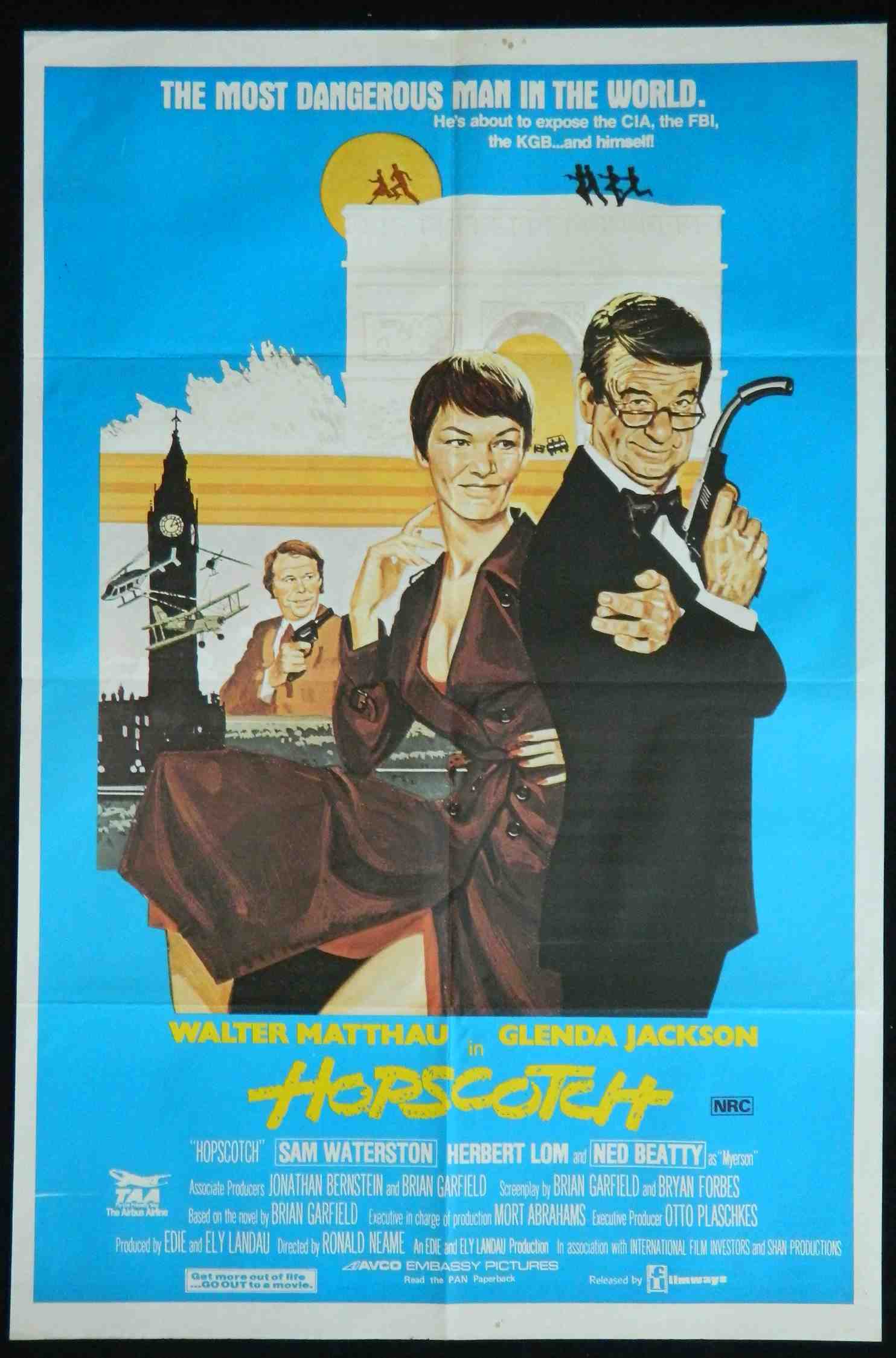 HOPSCOTCH (1980)— Original Australian one sheet movie poster